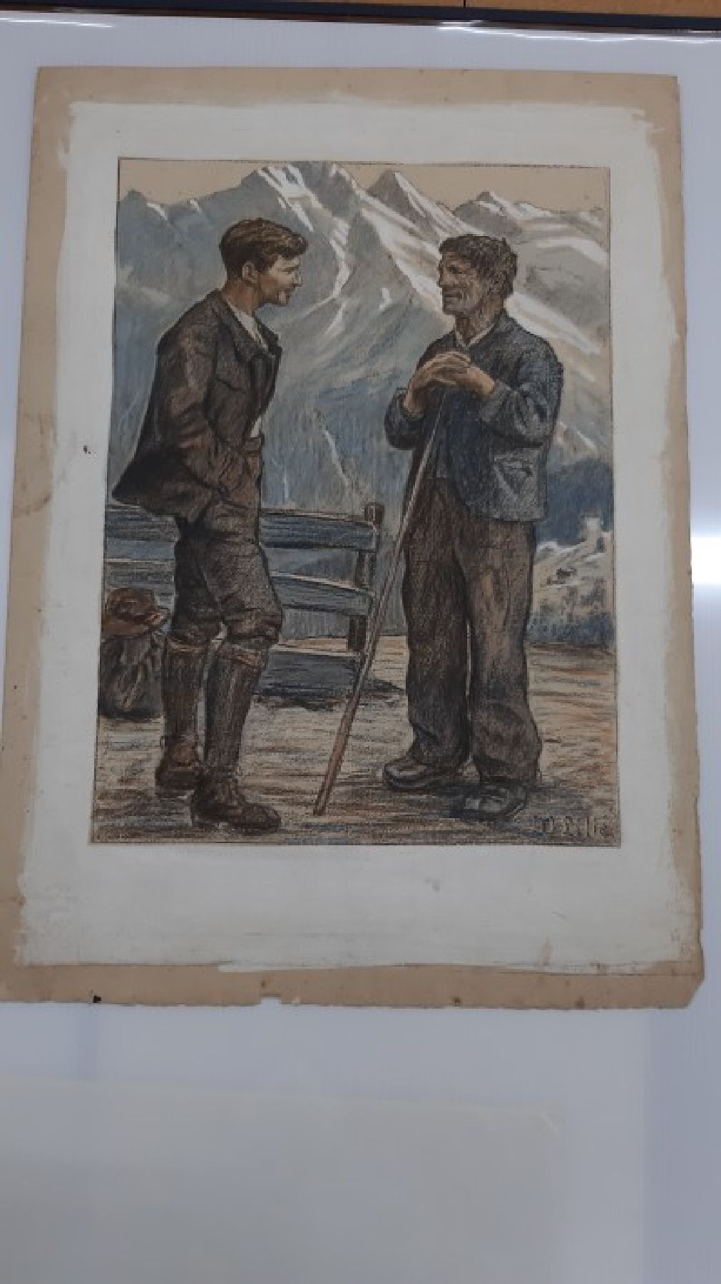 Detail d: Walter Lilie, 1876 Leipzig-1924 Schwetzingen, Sohn des Moritz Lilie (1835- 1904), Studium an der Akademie Dresden unter Carl Bantzer, hier: Konvolut ...
