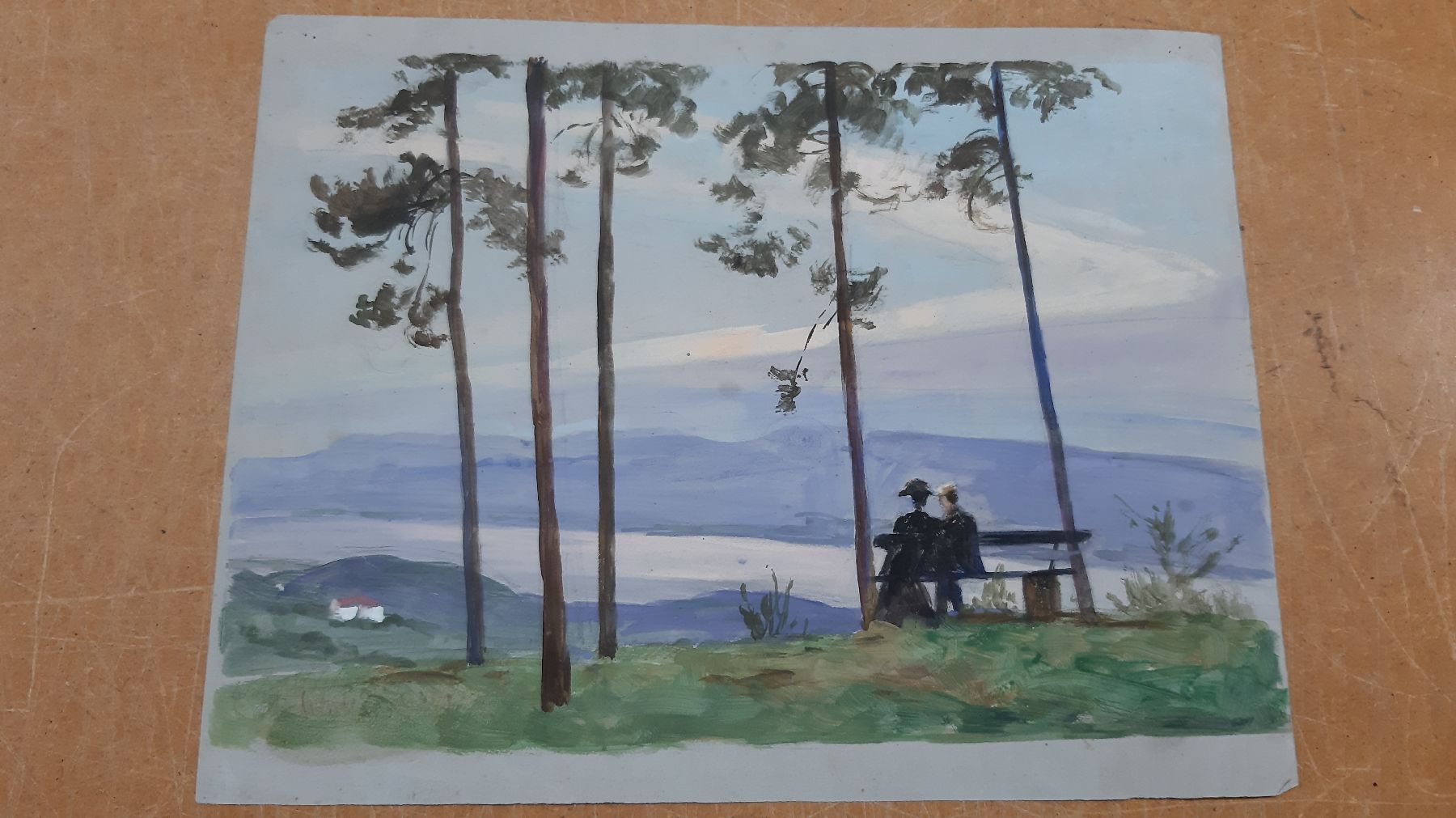 Detail i: Walter Lilie, 1876 Leipzig-1924 Schwetzingen, Sohn des Moritz Lilie (1835- 1904), Studium an der Akademie Dresden unter Carl Bantzer, hier: Konvolut ...