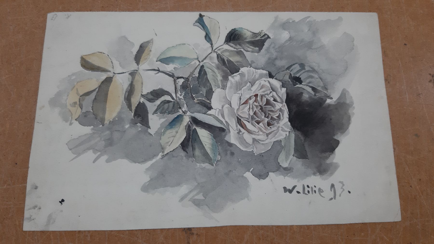 Detail l: Walter Lilie, 1876 Leipzig-1924 Schwetzingen, Sohn des Moritz Lilie (1835- 1904), Studium an der Akademie Dresden unter Carl Bantzer, hier: Konvolut ...