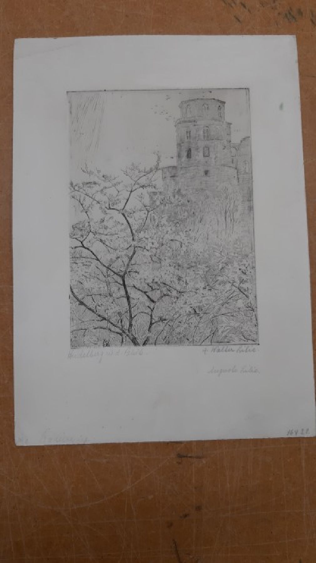 Detail n: Walter Lilie, 1876 Leipzig-1924 Schwetzingen, Sohn des Moritz Lilie (1835- 1904), Studium an der Akademie Dresden unter Carl Bantzer, hier: Konvolut ...