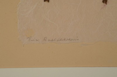 26336464a - Unbekannter zeitgenössischer Künstler, Die Radfahrerin, Aquarell und Filzstift auf ...