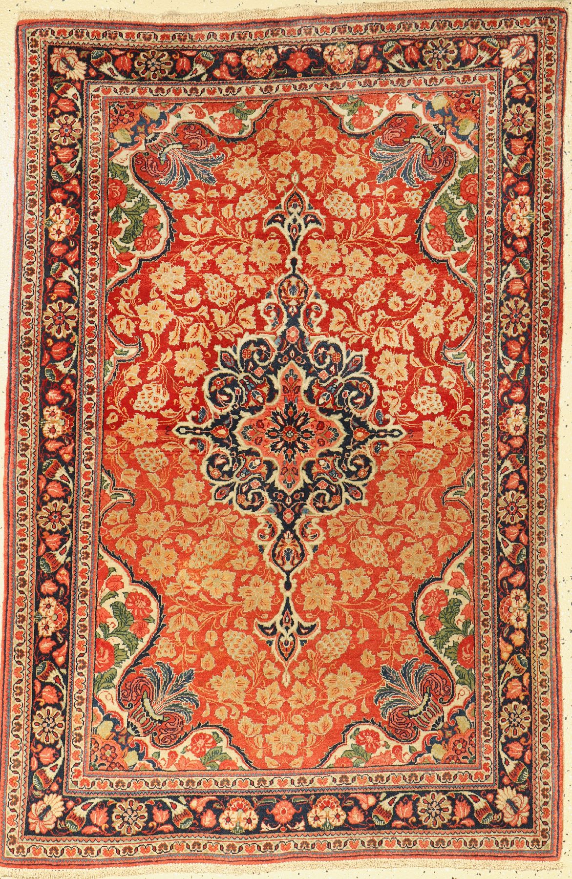 Djosan alt fein, Persien, um 1950, Korkwolle, ca. 153 x 100 cm, EHZ: 2, (Abrasch)