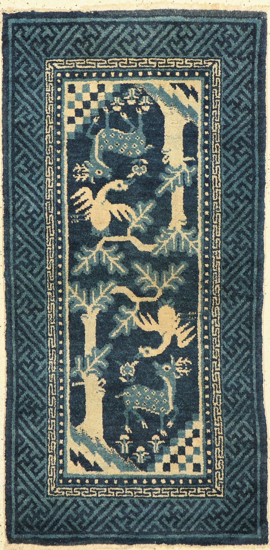 Pao Tow antik, China, um 1920, Wolle auf Baumwolle, ca. 125 x 62 cm, EHZ: 2