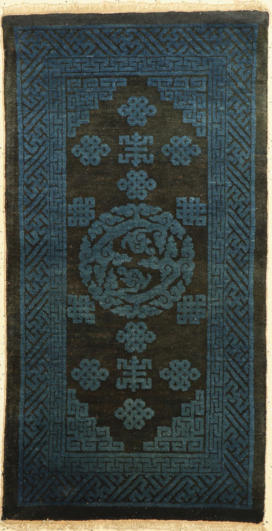 Pao Tow antik, China, um 1920, Wolle auf Baumwolle, ca. 124 x 65 cm, EHZ: 2