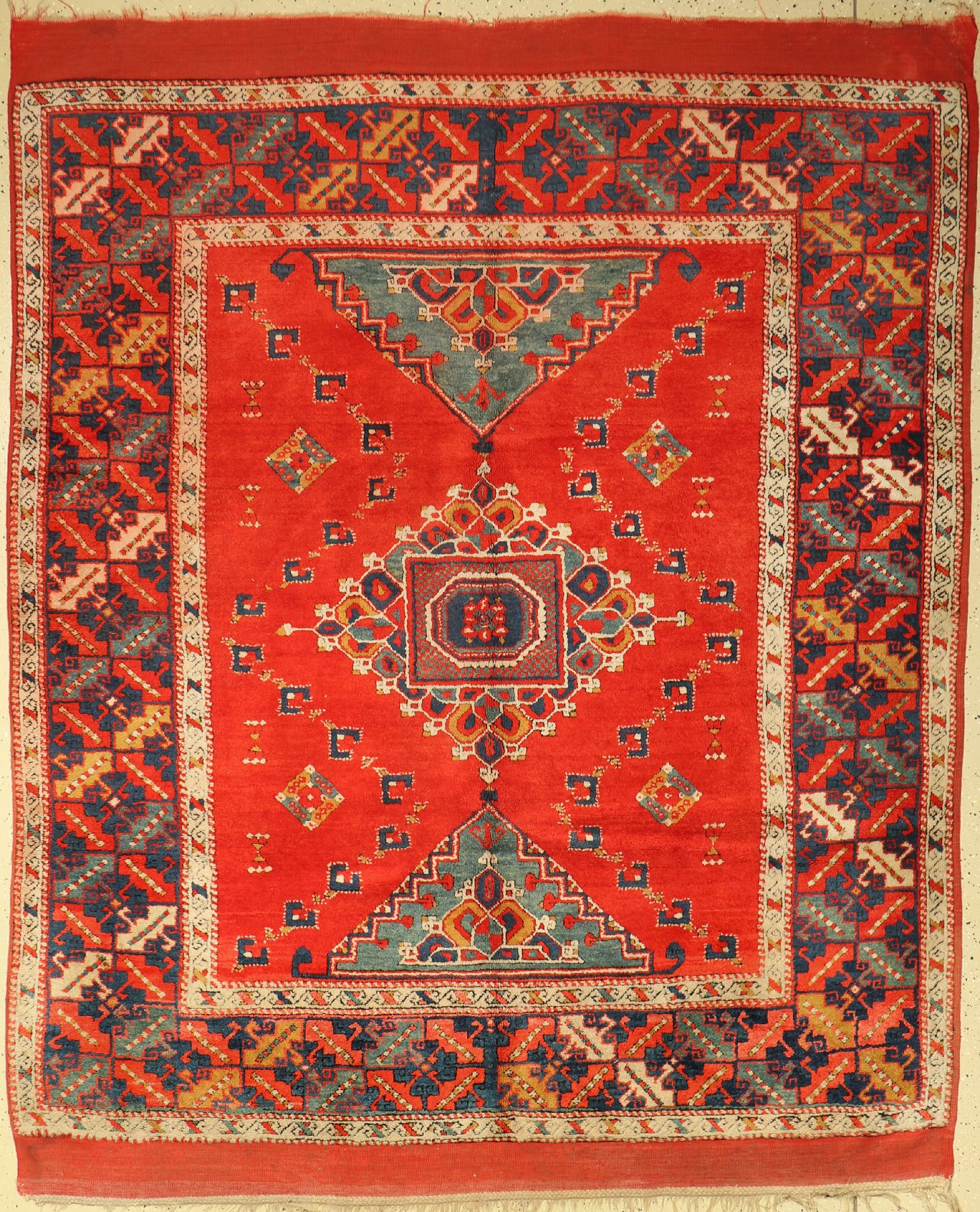 Antiker Bergama, Türkei, um 1910, Wolle geknüpft auf Wolle, ca. 225 x 186 cm, EHZ: 2, guter Zustand