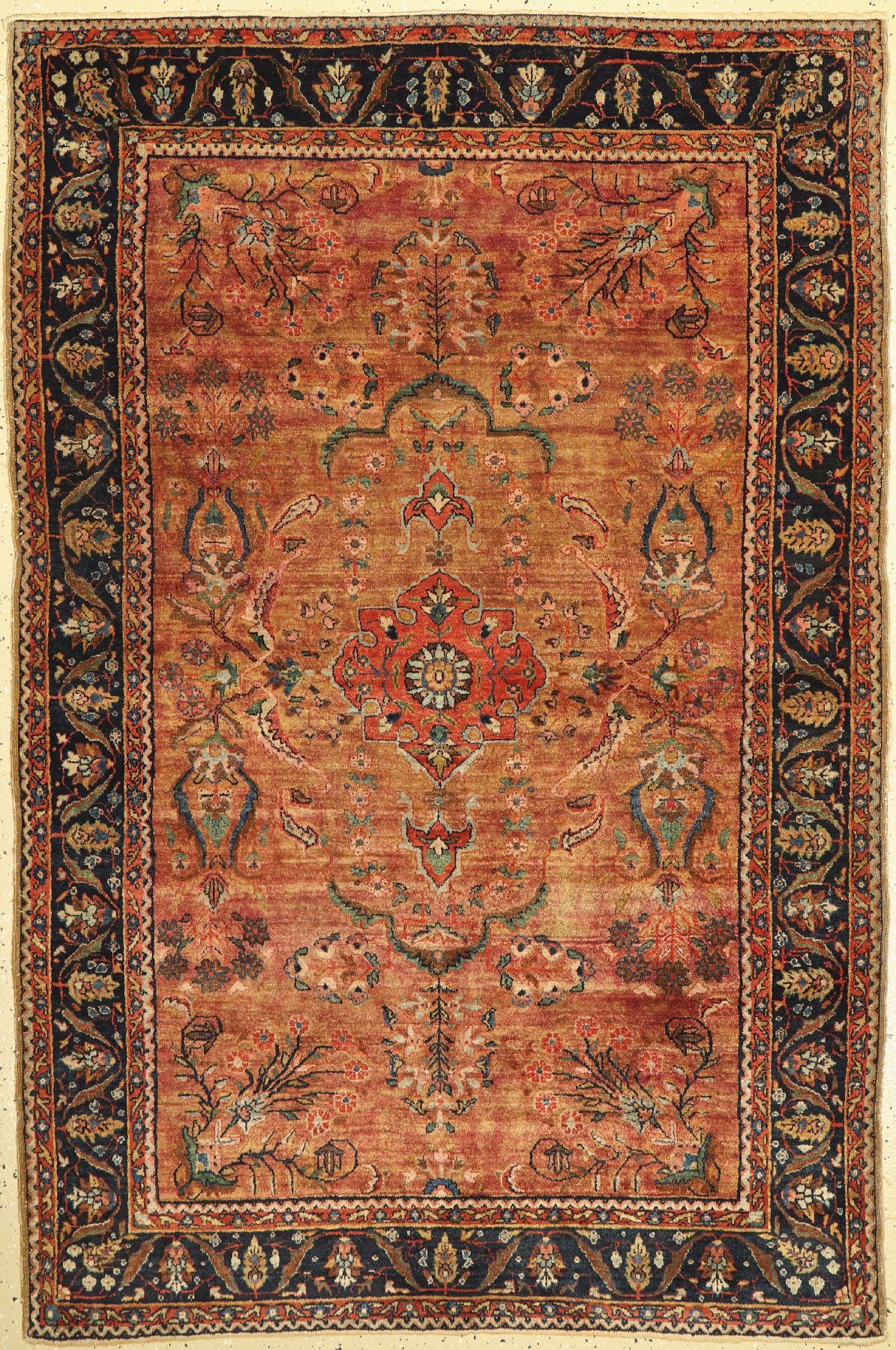 Antiker Us Re-Import Sarogh, Persien, um 1910, Wolle geknüpft auf Baumwolle, ca. 195 x 132 cm, EHZ: 2-3