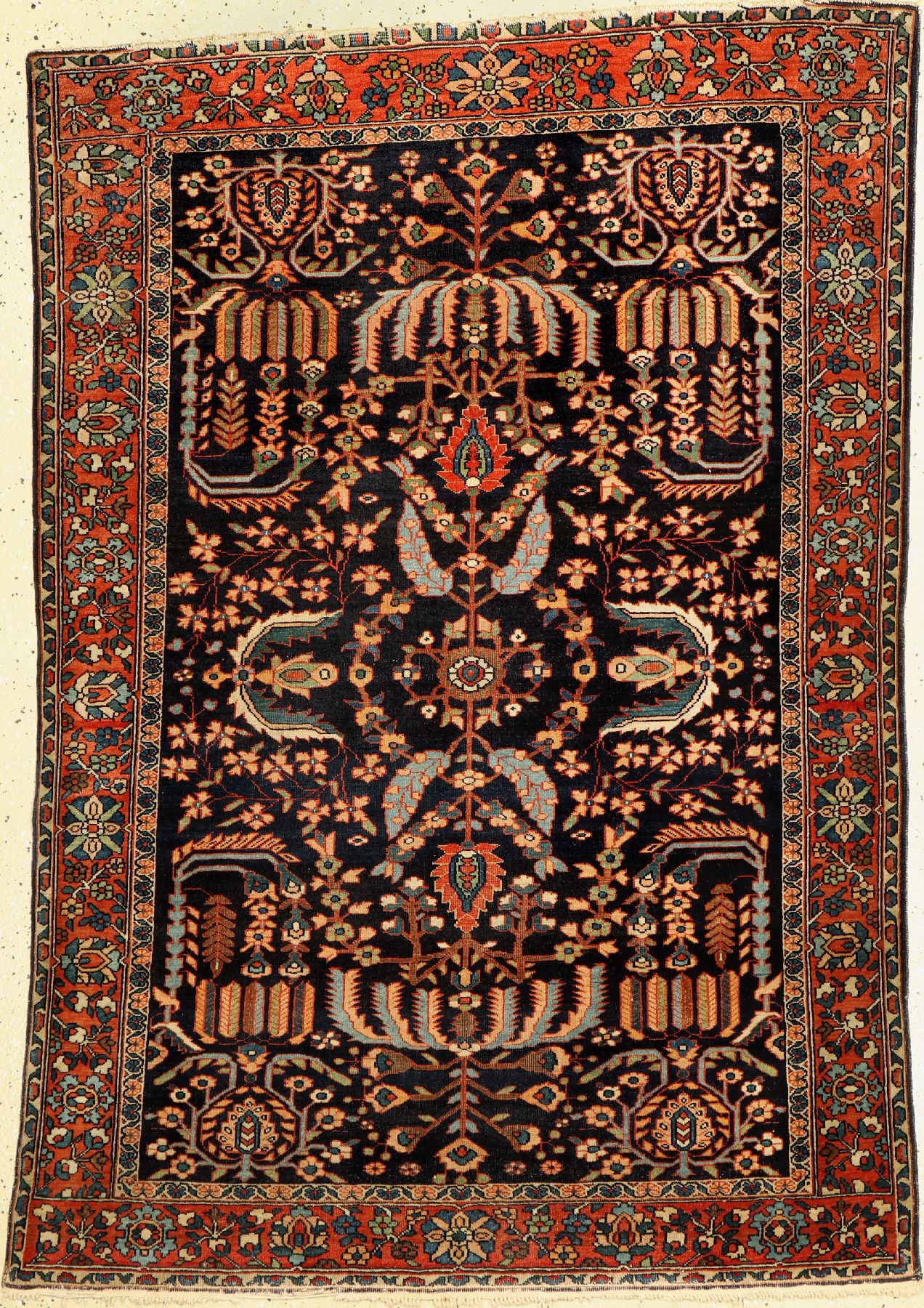 Sarogh Farahan antik, Persien, um 1900, Korkwolle, ca. 152 x 105 cm, EHZ: 3