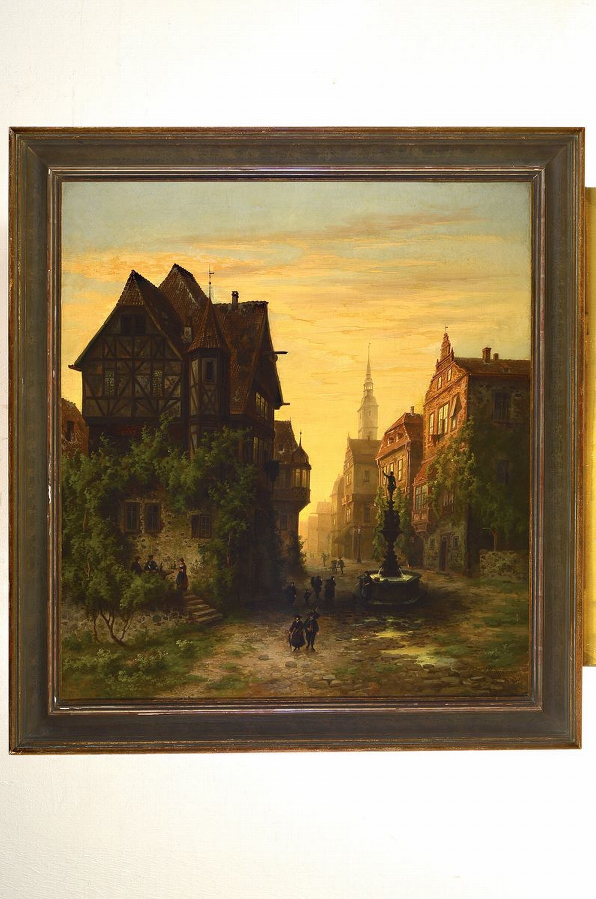 Detail k: Gustav Hausmann, 1827 Barbis - 1899 Hannover , Studium beim Landschaftsmaler Edmund Koken in Hannover sowie bei Morgenstern, Zimmermann u. Seidel in ...