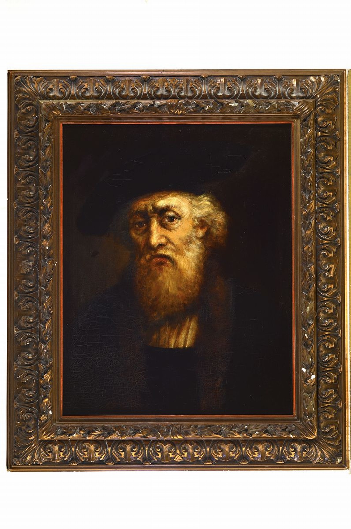 Detail k: Niederländischer Künstler, 17.Jh., Porträt eines gutbürgerlichen bärtigen Mannes, Mantel m. Pelzbesatz u. Hut mit breiter Krempe, ...