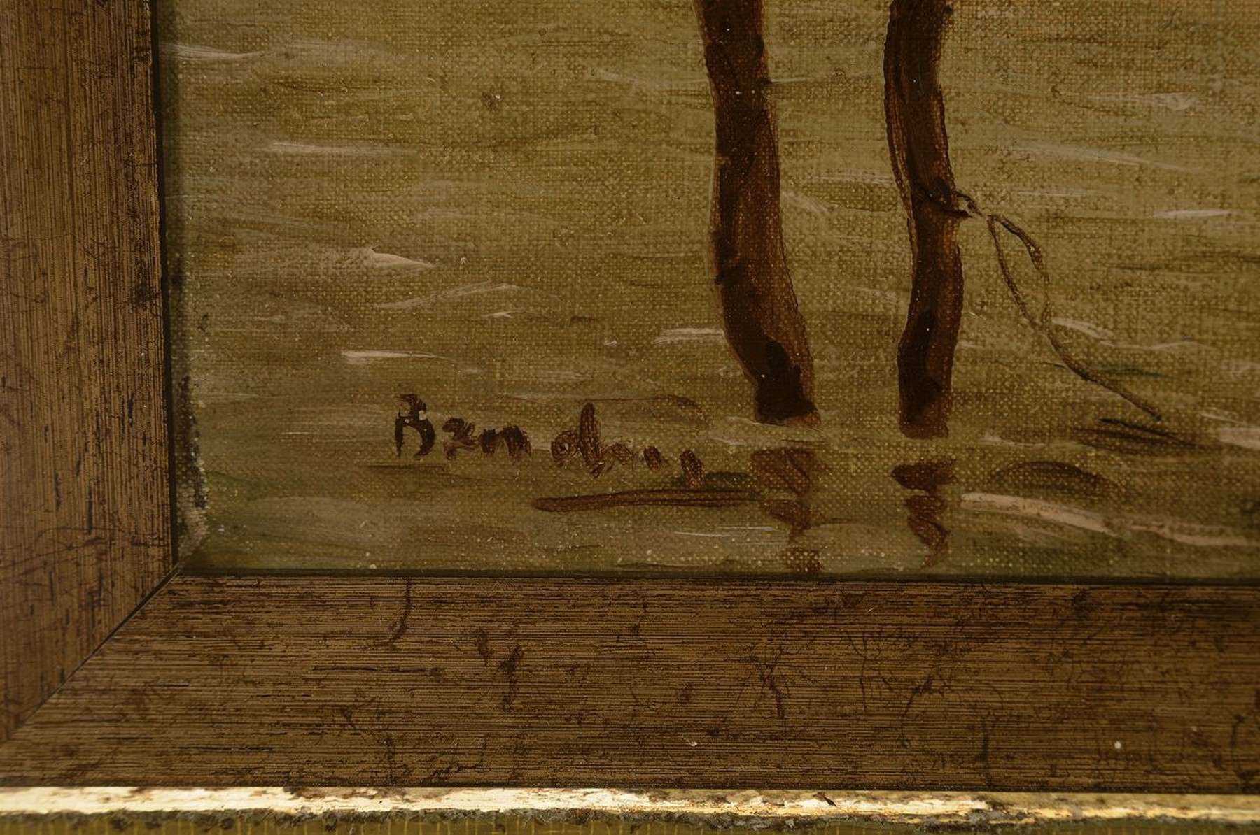 Detail a: Zuschreibung: Albert Baertsoen, 1866 Gent - 1922 ebenda, Studium an der Akademie Gent bei Jean Delvin u. Gustave den Duyst, 1900 Gold-Medaille auf d. ...