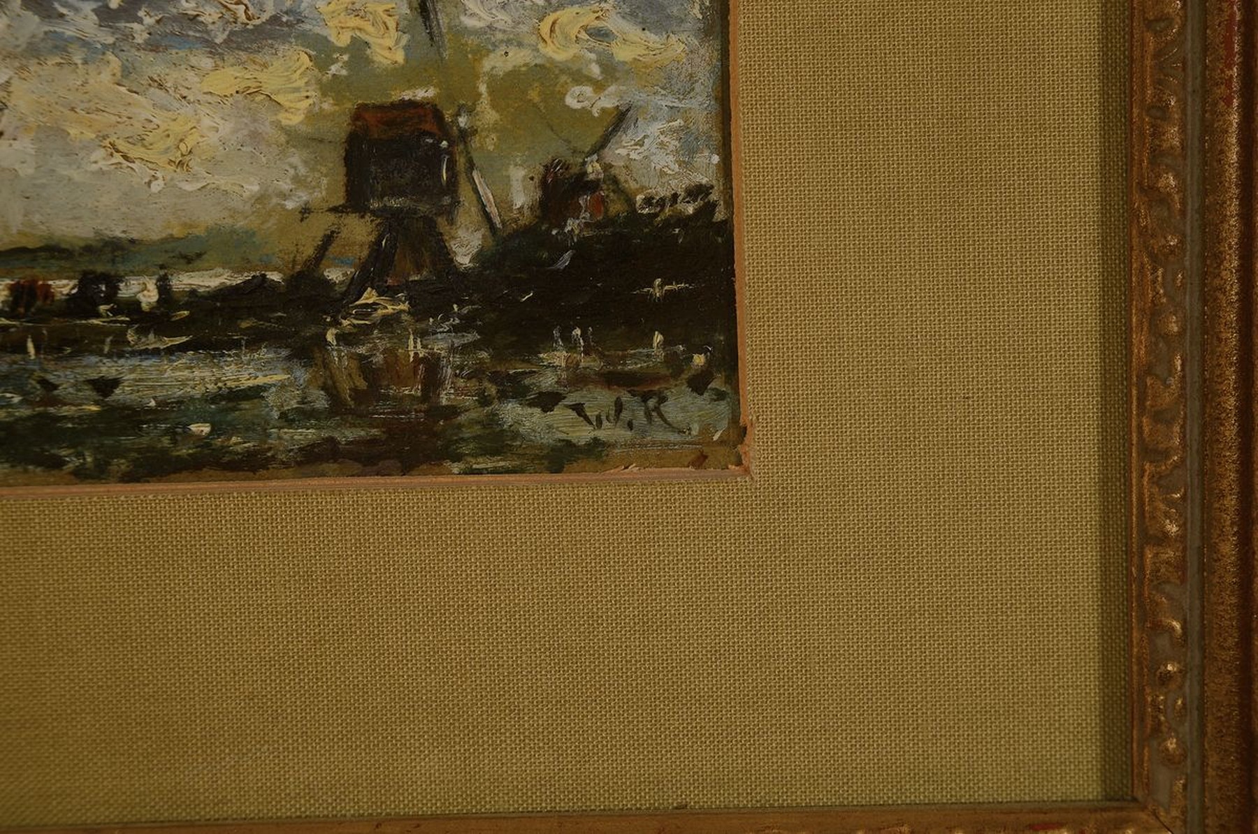 Detail a: Willem Roelofs, 1822 Amsterdam - 1897 Berchem , Malunterricht bei Abraham Hendrik Winter, Studium an der Akademie Den Haag, Studienreise nach ...