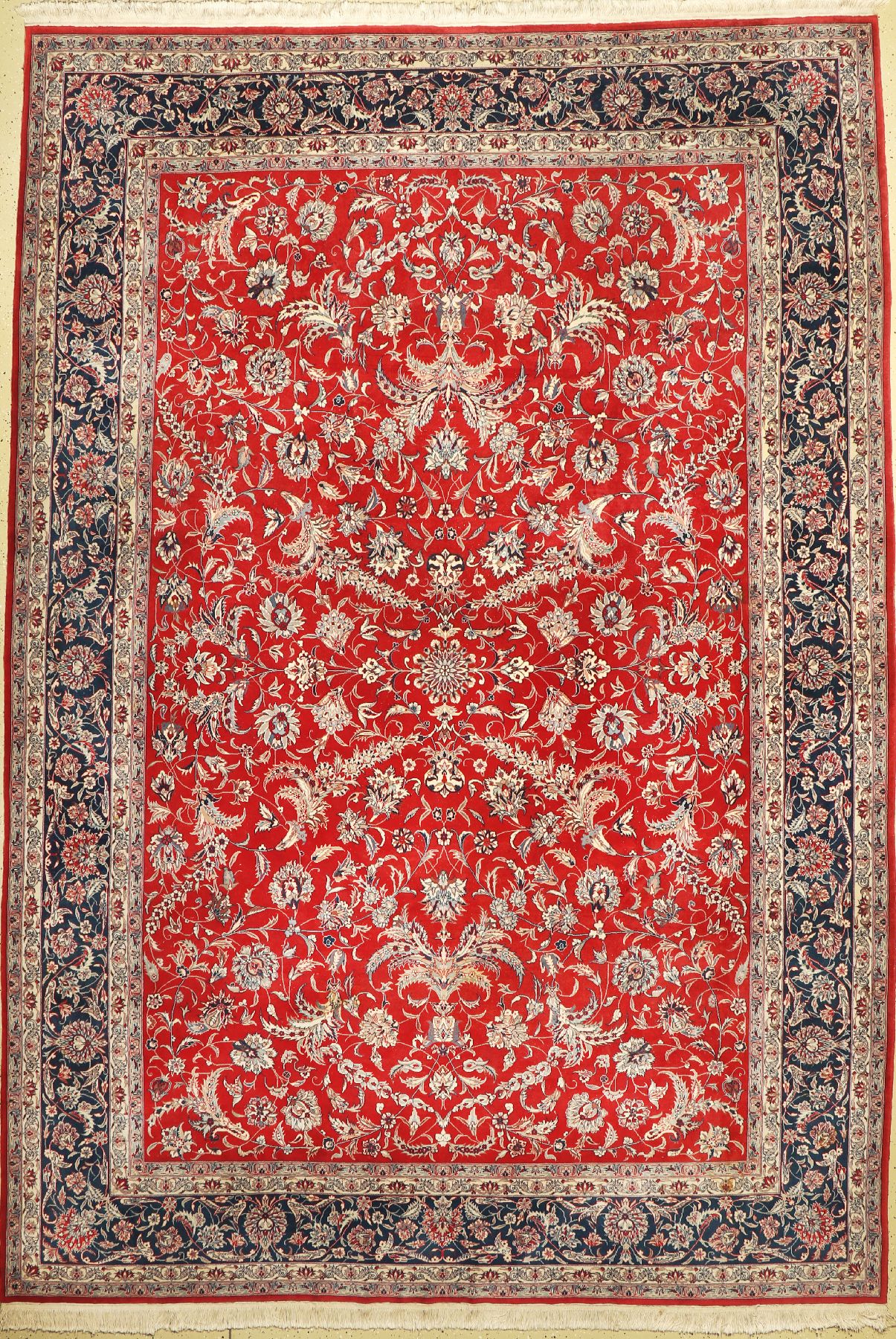 Esfahan fein, China, ca. 50 Jahre, Korkwolle, ca. 370 x 255 cm, EHZ: 2