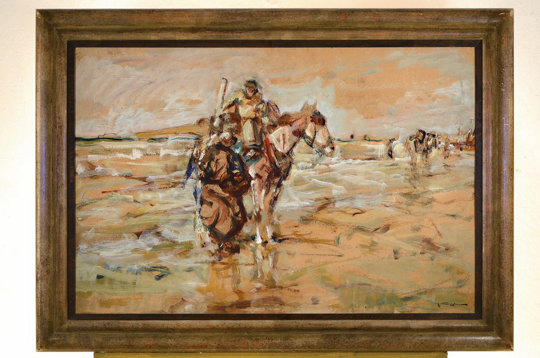Detail k: Julius Seyler, 1873-1955 München, Studium an der Akademie München u.a. bei Schmitt-Reutte und von Zügel, lebte zwischen 1913 und 1921 als Farmer ...