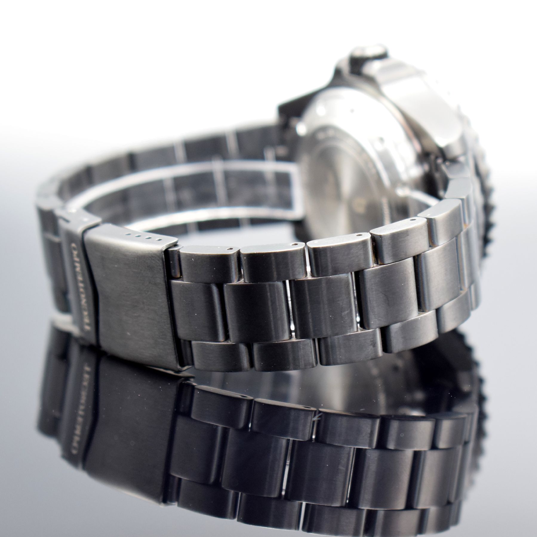 Detail d: TECNOTEMPO limitierte Certified Diver Herrenarmbanduhr in Stahl, Italien um 2015, auf 100 Stück limitiertes Sondermodell, Automatik, Boden & Krone ...