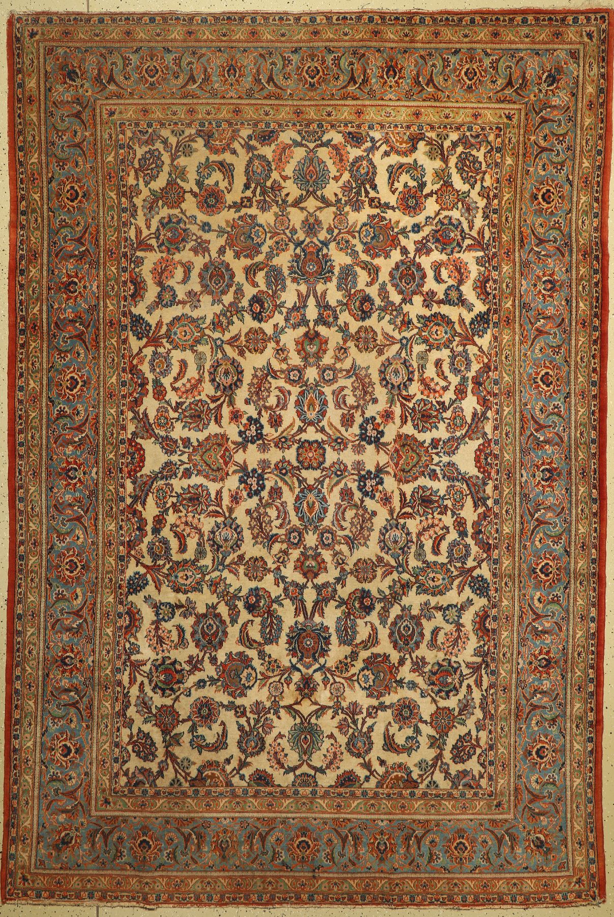 Keschan alt, Persien, um 1940, Wolle auf Baumwolle, ca. 322 x 212 cm, EHZ: 3-4