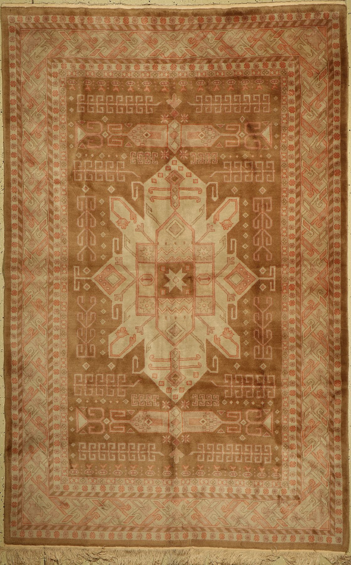 Xinjiang, China, ca. 50 Jahre, Wolle auf Baumwolle, ca. 283 x 180 cm, EHZ: 2-3