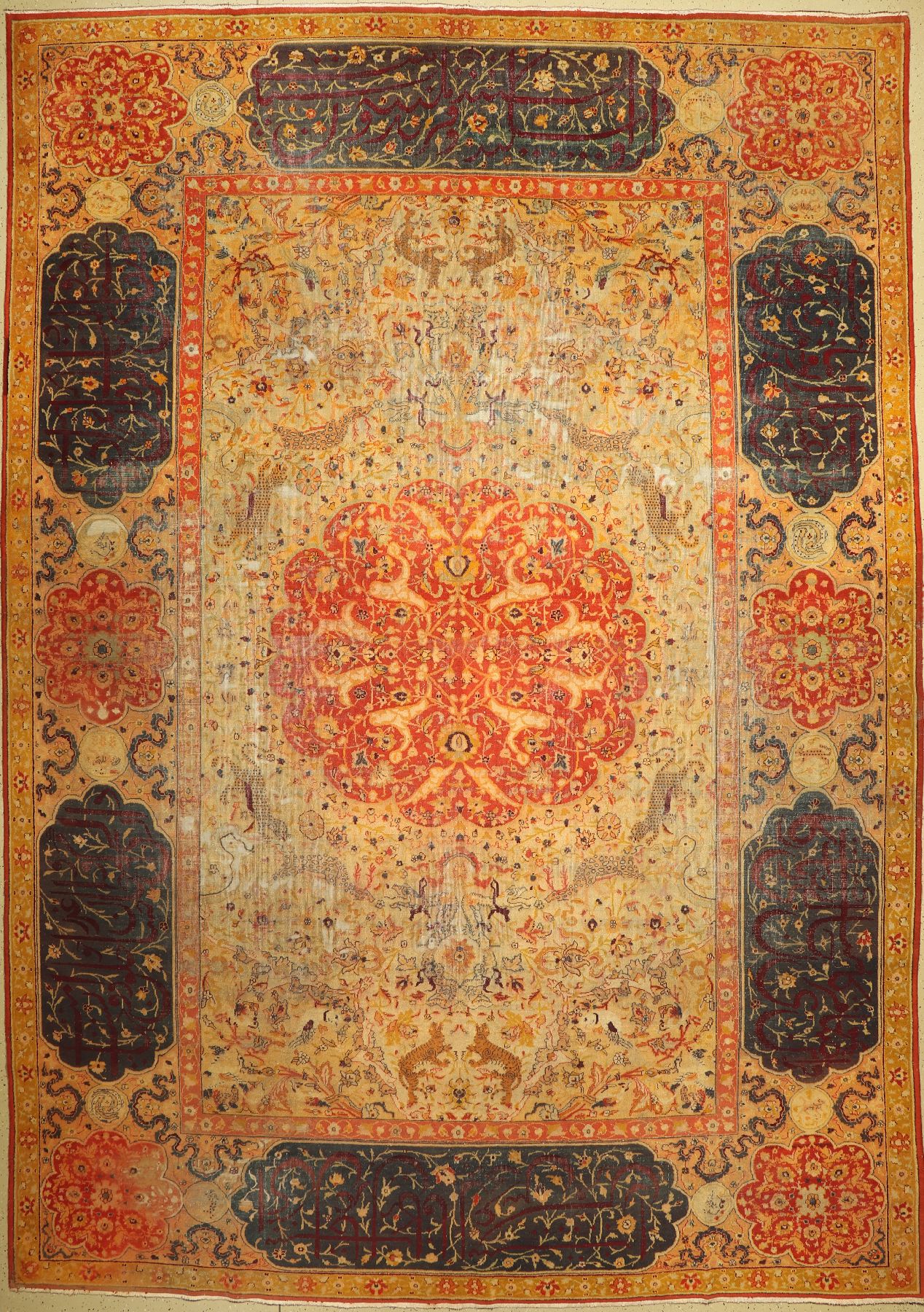 Antiker Täbriz, Persien, um 1900, Wolle aufBaumwolle, ca. 485 x 340 cm, EHZ: 5