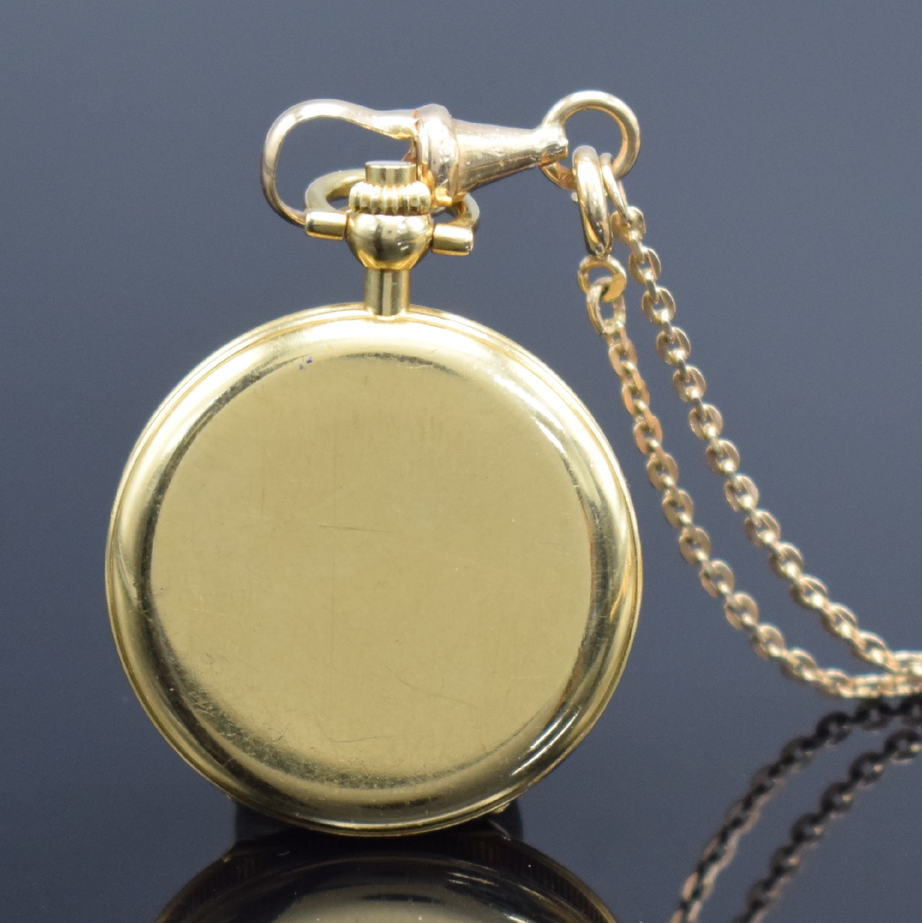 Detail f: CHOPARD Damensavonette in GG 750/000 mit Kette in RoseG 585/000, Schweiz um 1985, Ref. 3015, Kette um 1900, 2-teil. Gehäuse mit Münzrand, ...