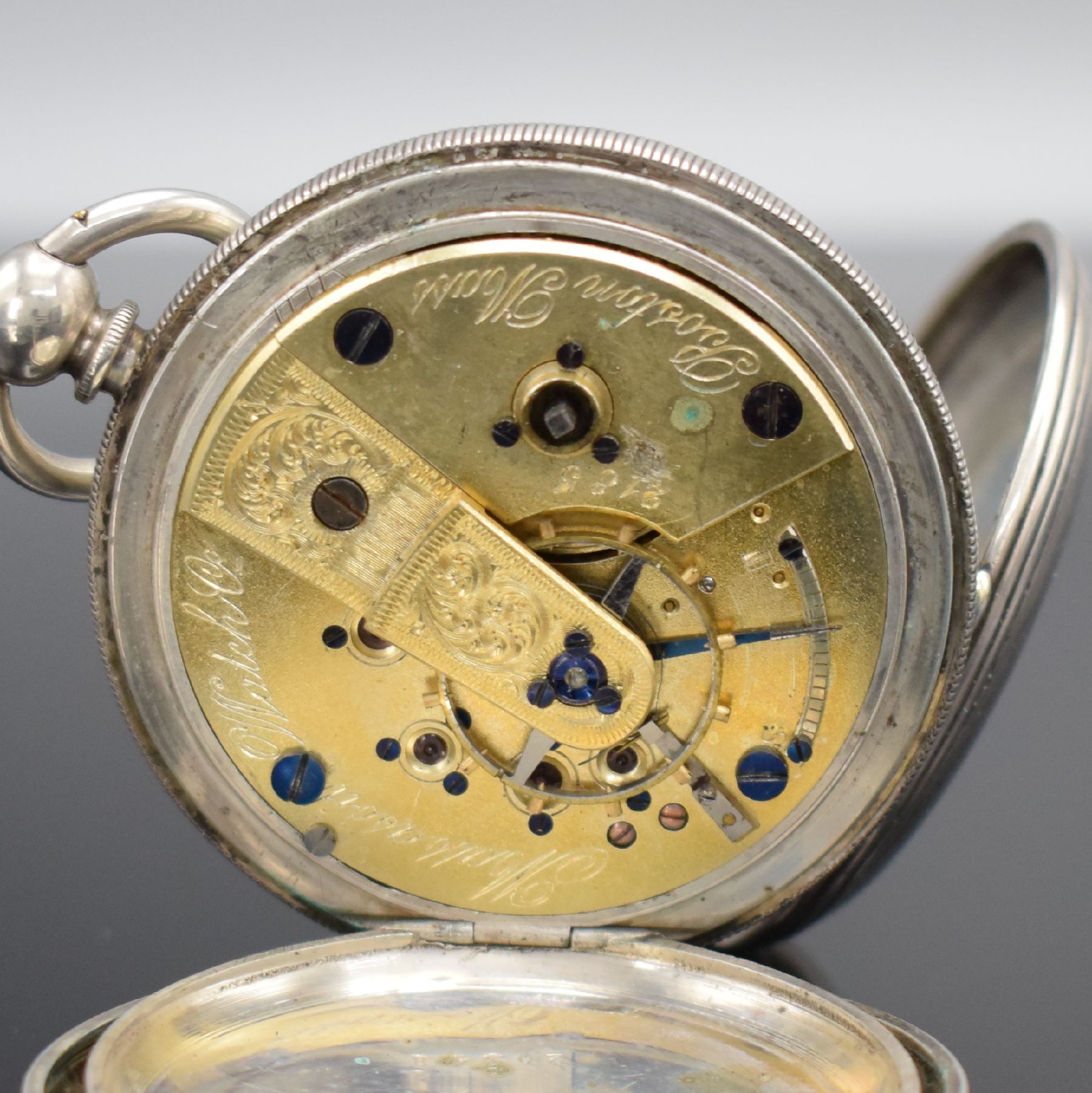 Detail f: Vaucher Geneve & 10 weitere Taschenuhren in Silber, ca. 1800 - 1920, Schlüssel- & Kronenaufzug, u. a. OMEGA, PEGASUS, UNION Ancre..., 3 Savonette, 8 ...
