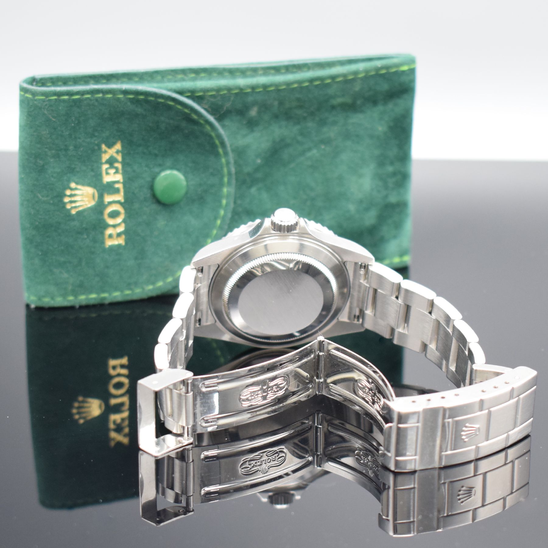 Detail f: ROLEX Oyster Perpetual Date Submariner Herrenarmbanduhr Referenz 16610 T, Schweiz um 2007, Chronometer der Superlative in Edelstahl inkl. Oysterband ...