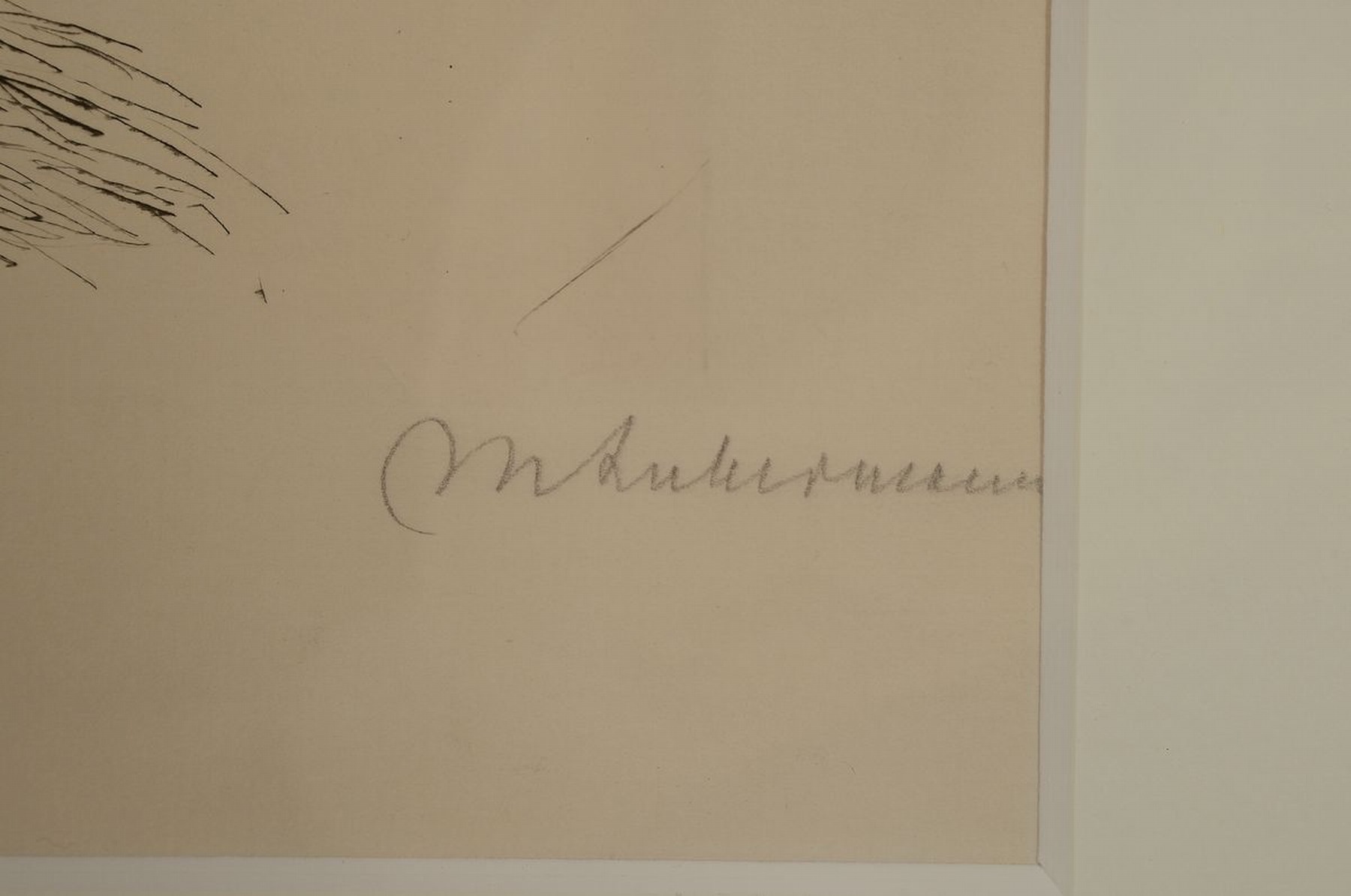 Detail c: Max Liebermann, 1847-1935, 2 Radierungen, 1x spielendes Kind und Wärterin, von 1920, handsigniert, num. 91/100, ca. 20x28cm, PP, u.Gl., R. ca. ...