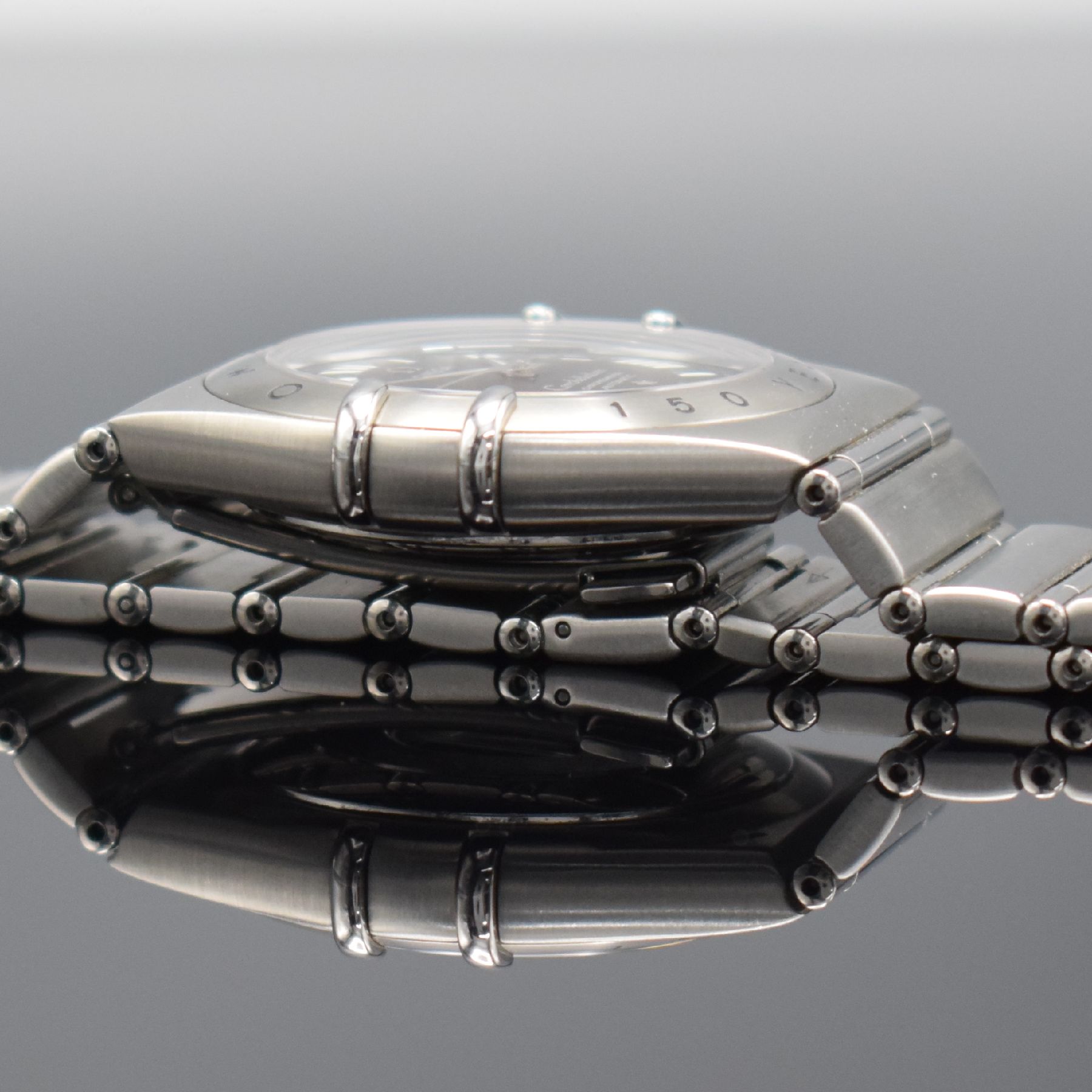 Detail h: OMEGA Constellation Herrenarmbanduhr Chronometer 150 Years in Stahl, Schweiz um 1998, Automatik, Ref. 368.1206, auf 399 Stück limitiertes ...