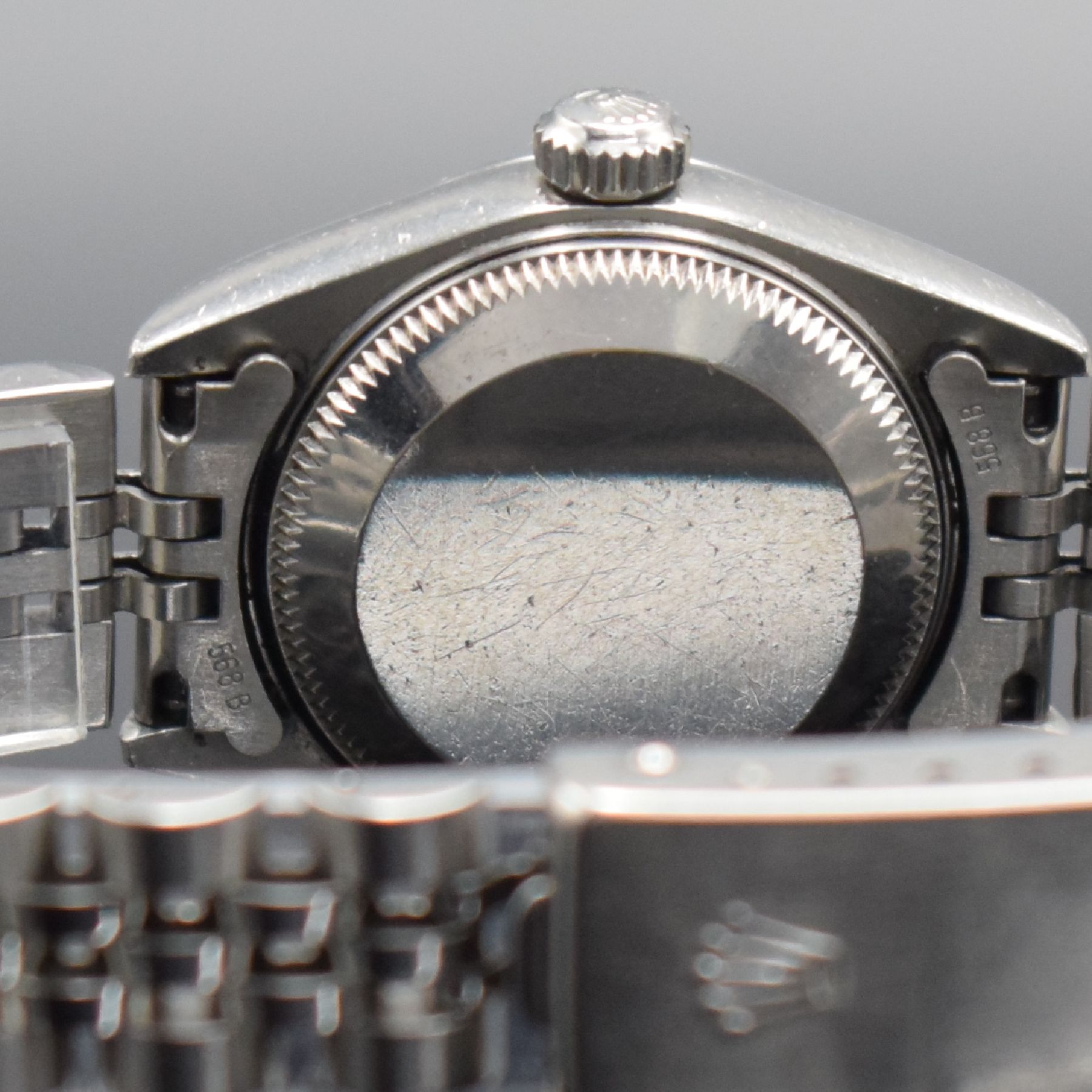 Detail e: ROLEX Oyster Perpetual Date Damenarmbanduhr,Schweiz verk. lt. beil. Zertifikat 12/2000, Automatik, Ref. 79240, Chronometer der Superlative in ...