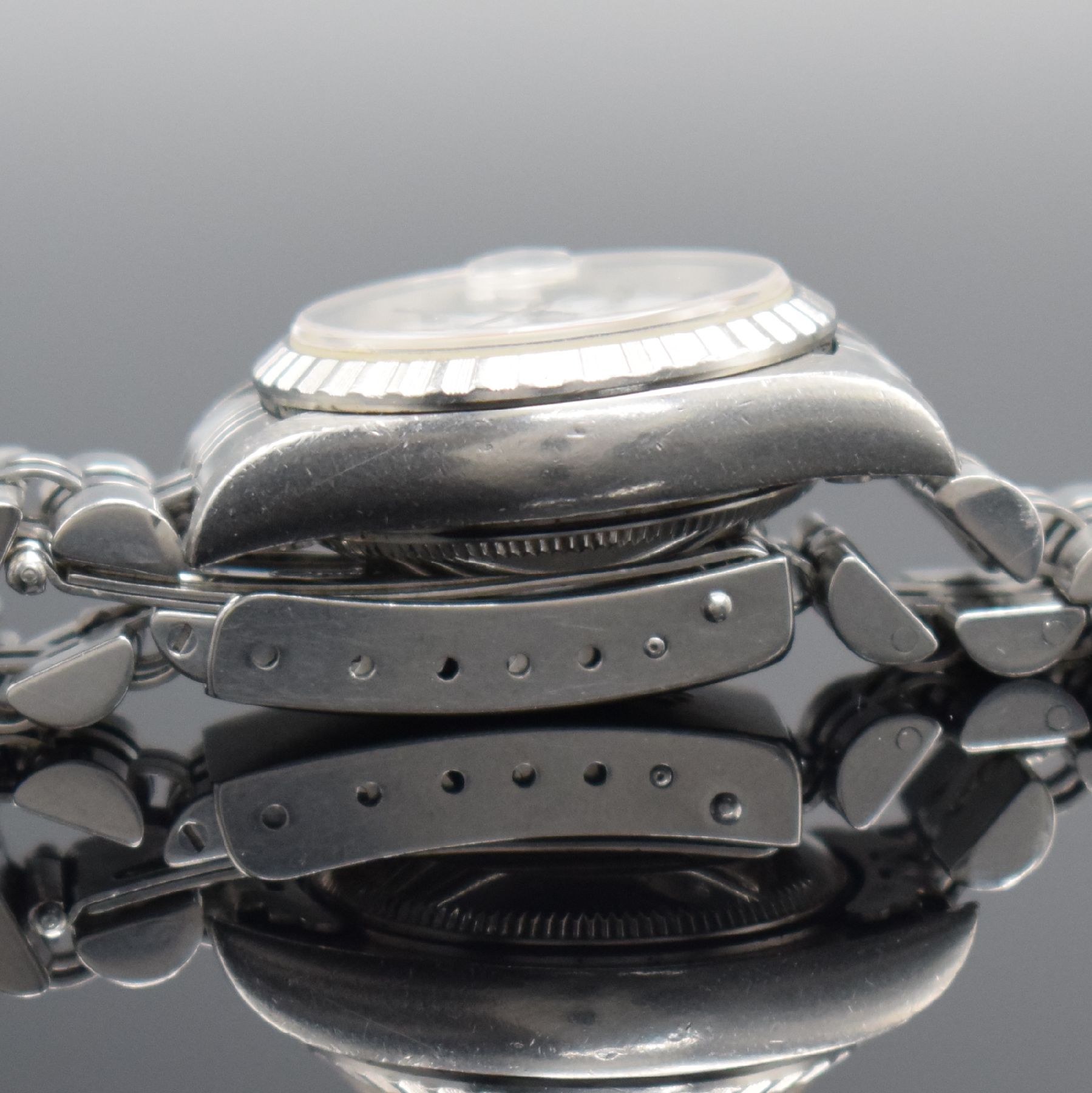Detail g: ROLEX Oyster Perpetual Date Damenarmbanduhr,Schweiz verk. lt. beil. Zertifikat 12/2000, Automatik, Ref. 79240, Chronometer der Superlative in ...