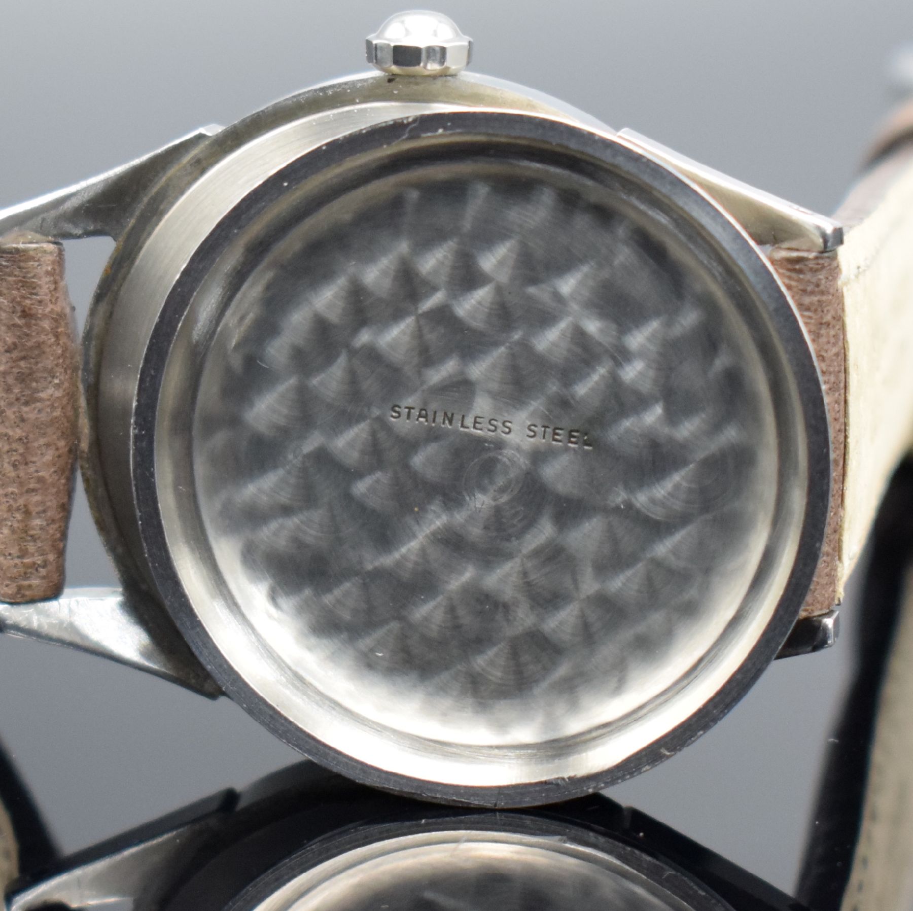 Detail m: PAUL DITISHEIM/SOLVIL Chronometer seltene Armbanduhr in Stahl, Schweiz um 1960, Automatik, 3-tlg. Geh., Boden & Glasrand aufgedr., sehr schönes & ...