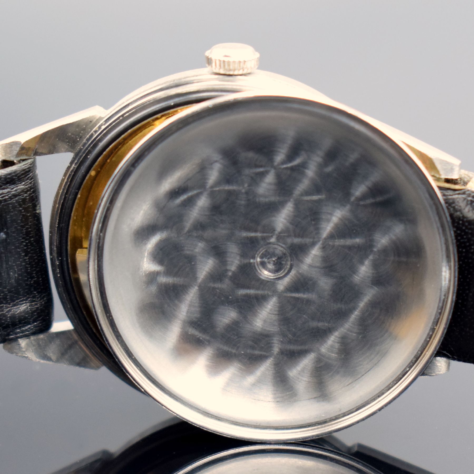 Detail j: JUNGHANS Chronometer Armbanduhr in Stahl, Deutschland um 1960, Automatik, gedr. Geh., gut erhaltenes silb. Zifferbl., silb. arab. Zahlen & Indizes, ...