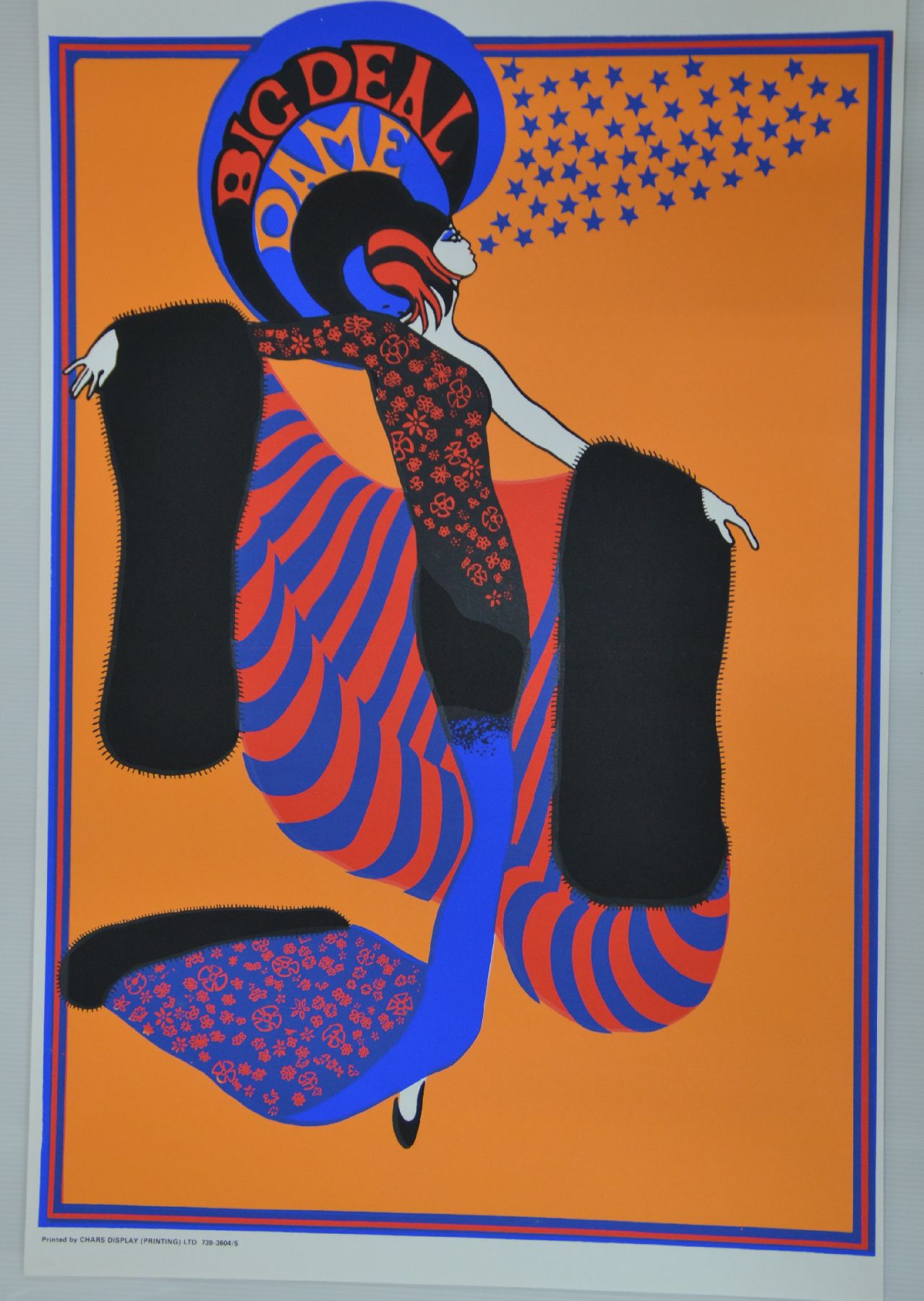 Detail b: Konvolut aus 44 seltenen psychedelischen und Kultplakaten/Grafiken, 1960-80er Jahre, D/GB/NL, geometrisierende Grafikplakate mit ...