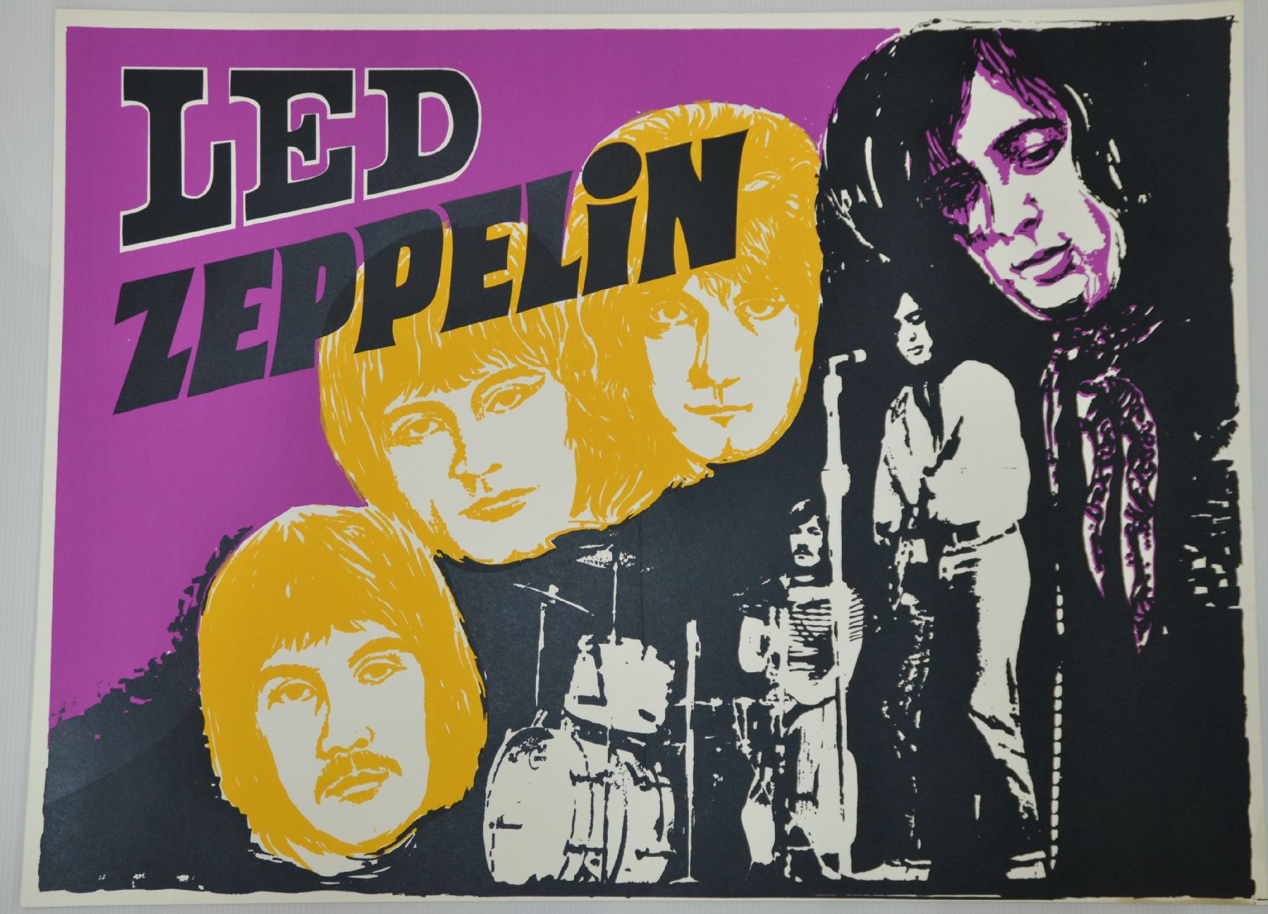Detail h: Konvolut aus 44 seltenen psychedelischen und Kultplakaten/Grafiken, 1960-80er Jahre, D/GB/NL, geometrisierende Grafikplakate mit ...