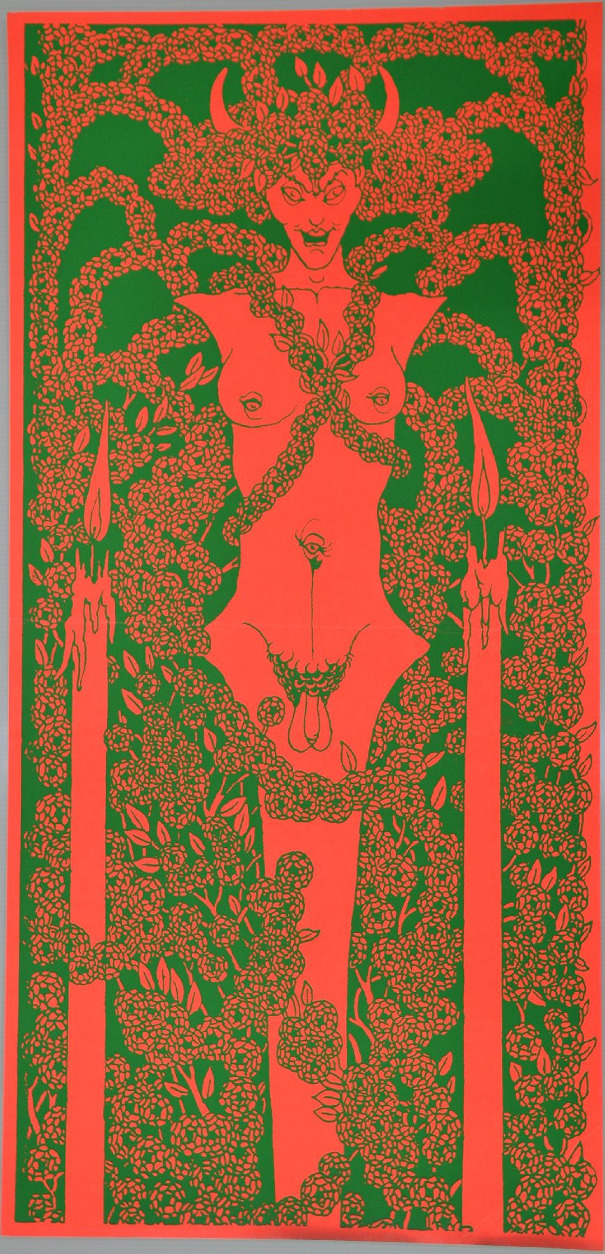 Detail r: Konvolut aus 44 seltenen psychedelischen und Kultplakaten/Grafiken, 1960-80er Jahre, D/GB/NL, geometrisierende Grafikplakate mit ...