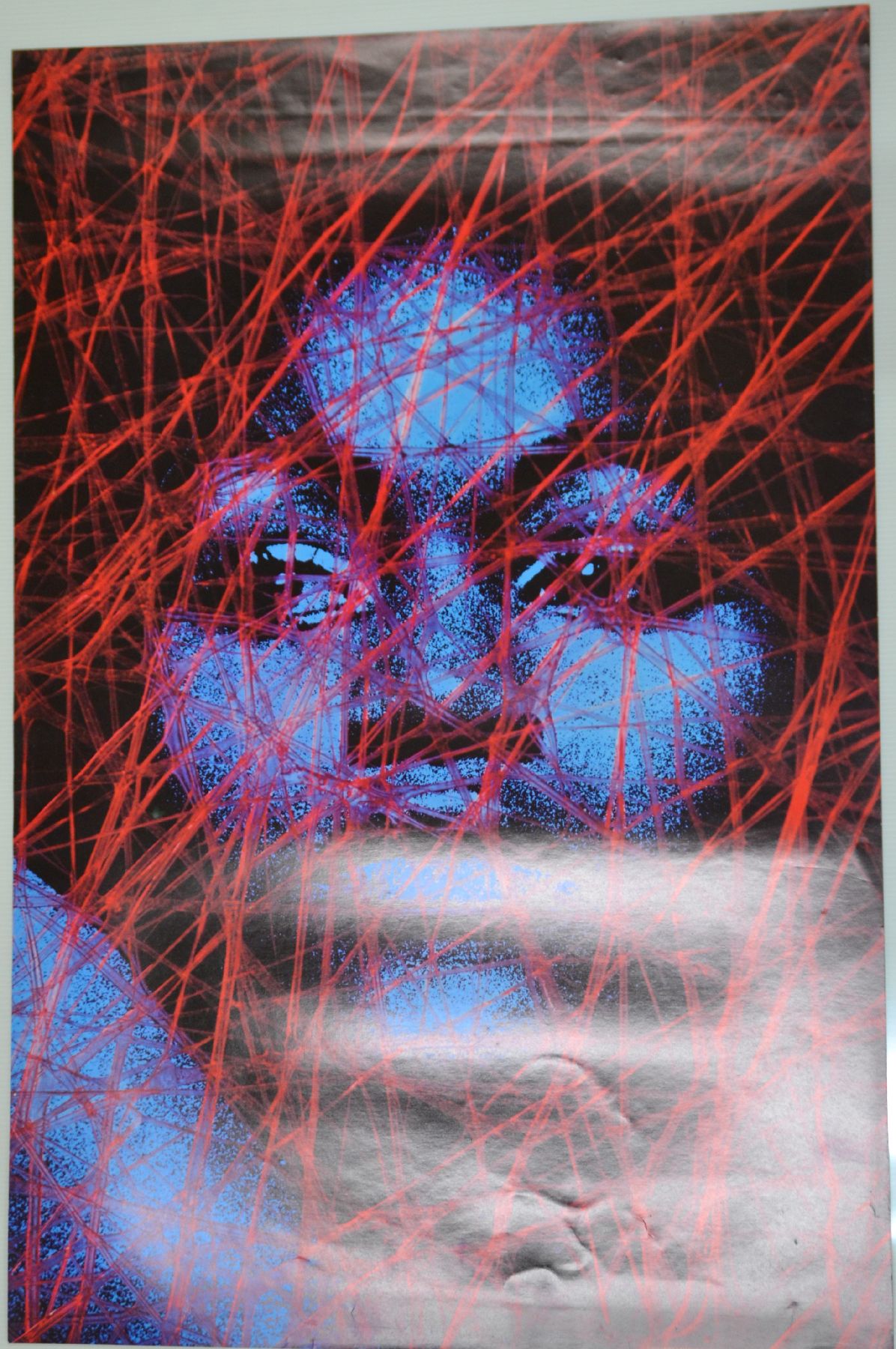 Detail v: Konvolut aus 44 seltenen psychedelischen und Kultplakaten/Grafiken, 1960-80er Jahre, D/GB/NL, geometrisierende Grafikplakate mit ...