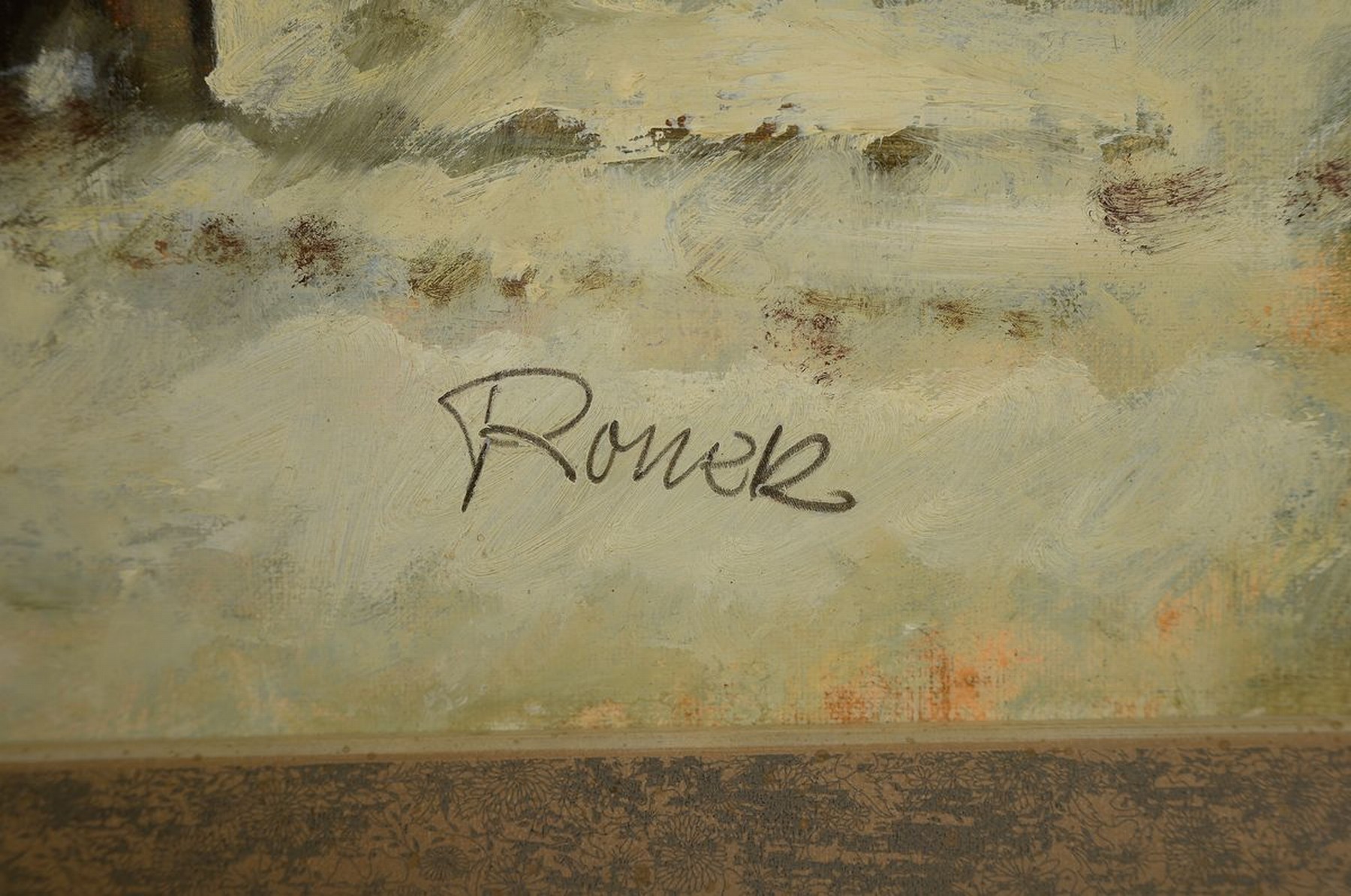 Detail a: Jaroslav Ronek, 1892-1962, Dampflokomotive im Schnee, Öl/Malkarton, rechts unten sign., ca. 345x49cm, R. ca. 40.5x56cm