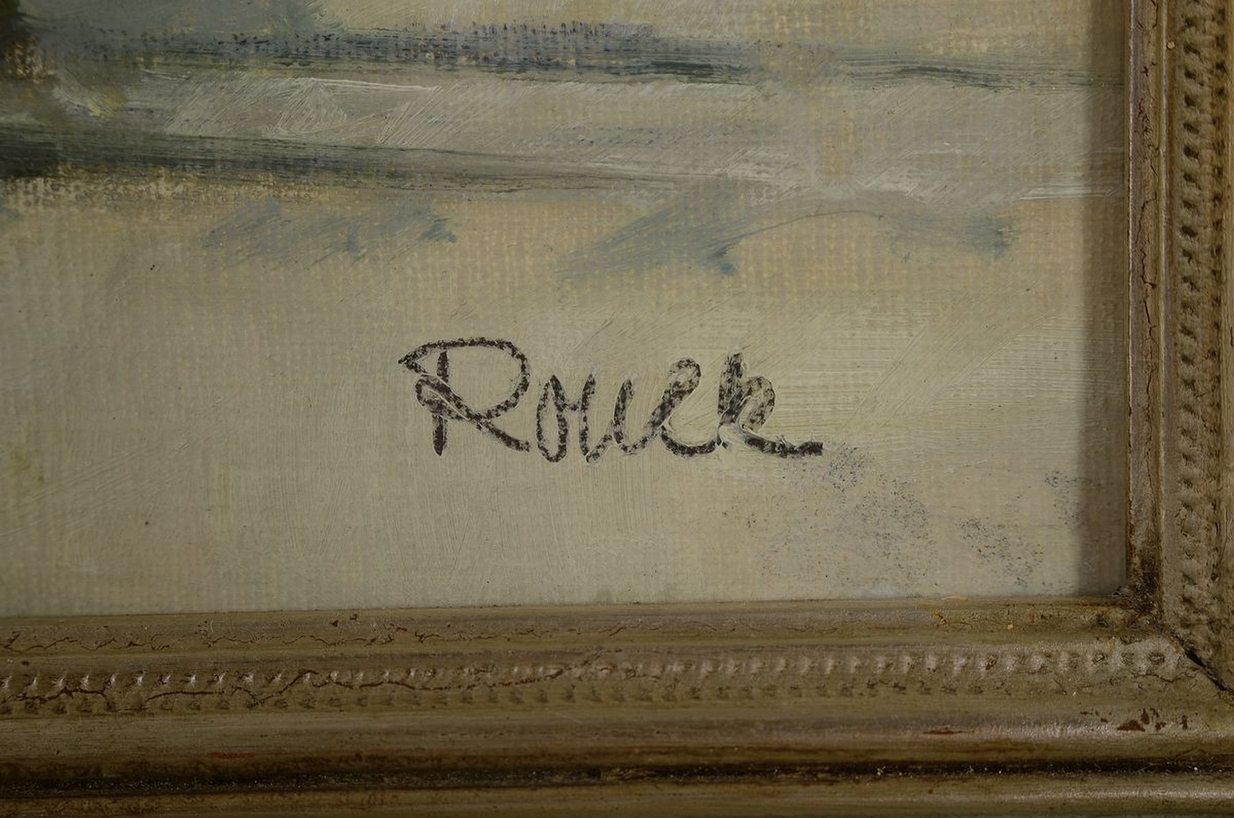 Detail a: Jaroslav Ronek, 1892-1962, Dampflokomotive im Schnee, Öl/Malkarton, rechts unten sign., ca. 30x45cm, u.Gl., R. ca. 47x61cm