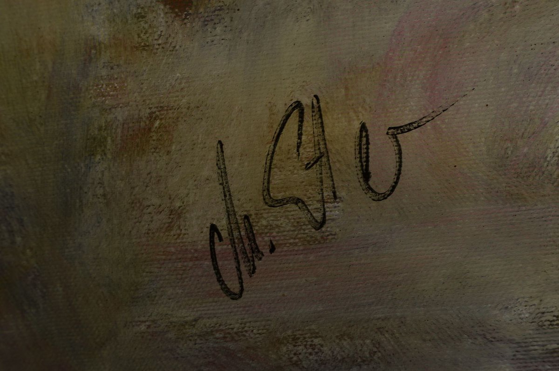 Detail a: Christa Enter, geb. 1941 München, freischaffende Künstlerin in Bayern, hier orientalische Szene, Öl/Lwd, re. u. signiert ca. 80 x 100 cm, Rahmen