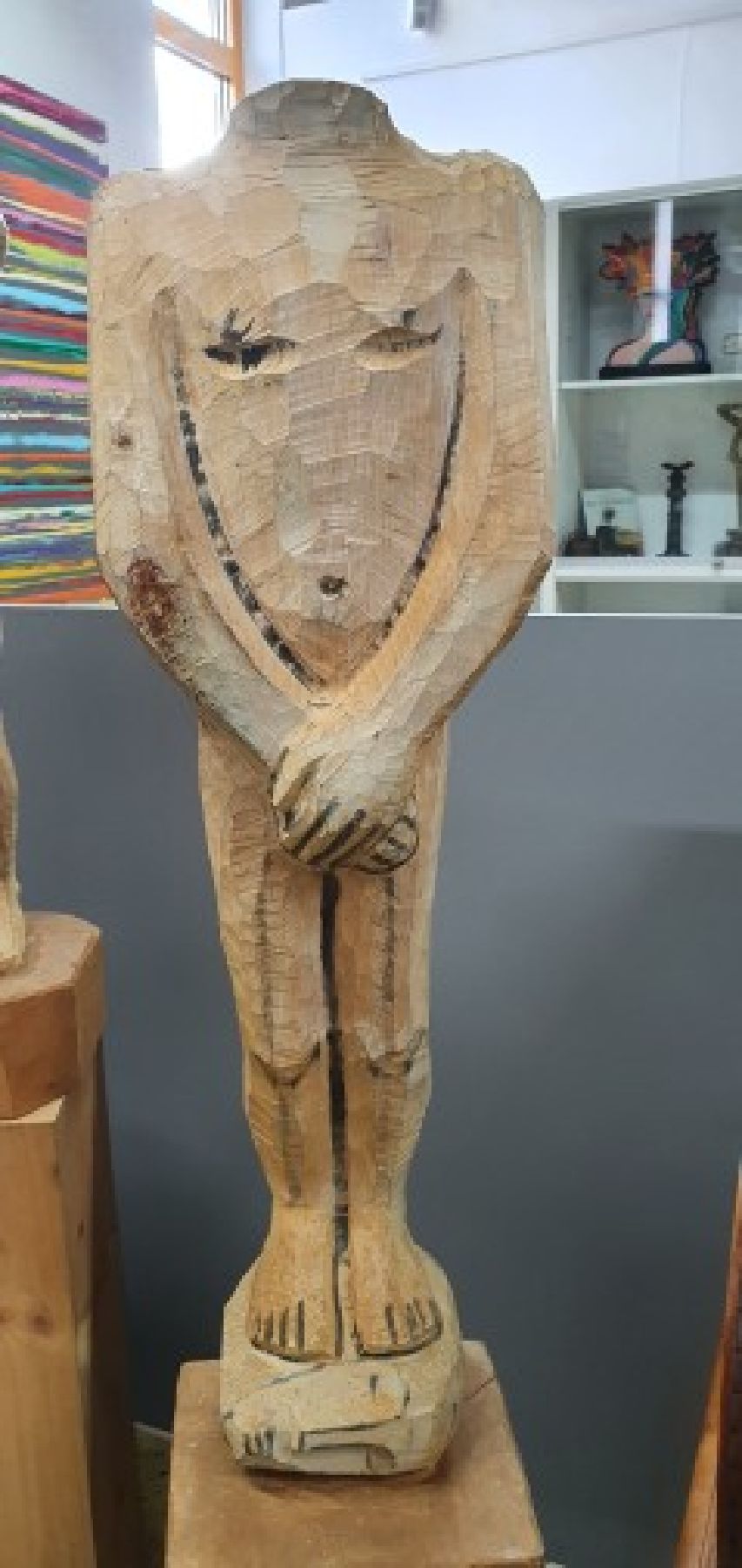 Detail j: Baldur Greiner, geb. 1946 Darmstadt, Lehre als Holzbildhauer, Werkkunstschule Darmstadt, Akademie Hamburg, seit 1974 freischaffender Bildhauer in ...