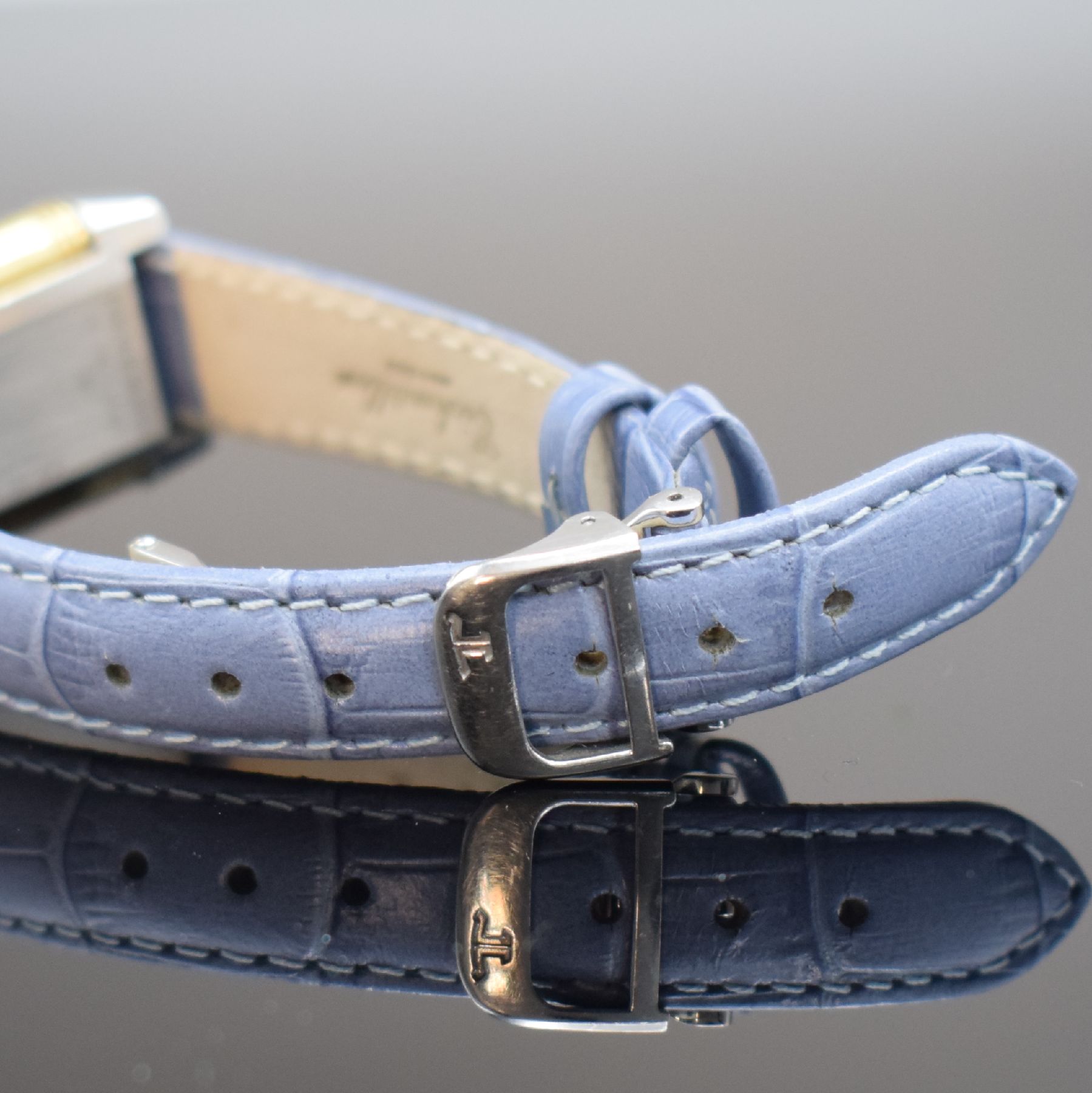 Detail f: Jaeger-LeCoultre Reverso Duetto Damenarmbanduhr mit Diamanten in Edelstahl/Gold kombiniert Referenz 266.5.44,Handaufzug, Wendegeh. m. beids. ...