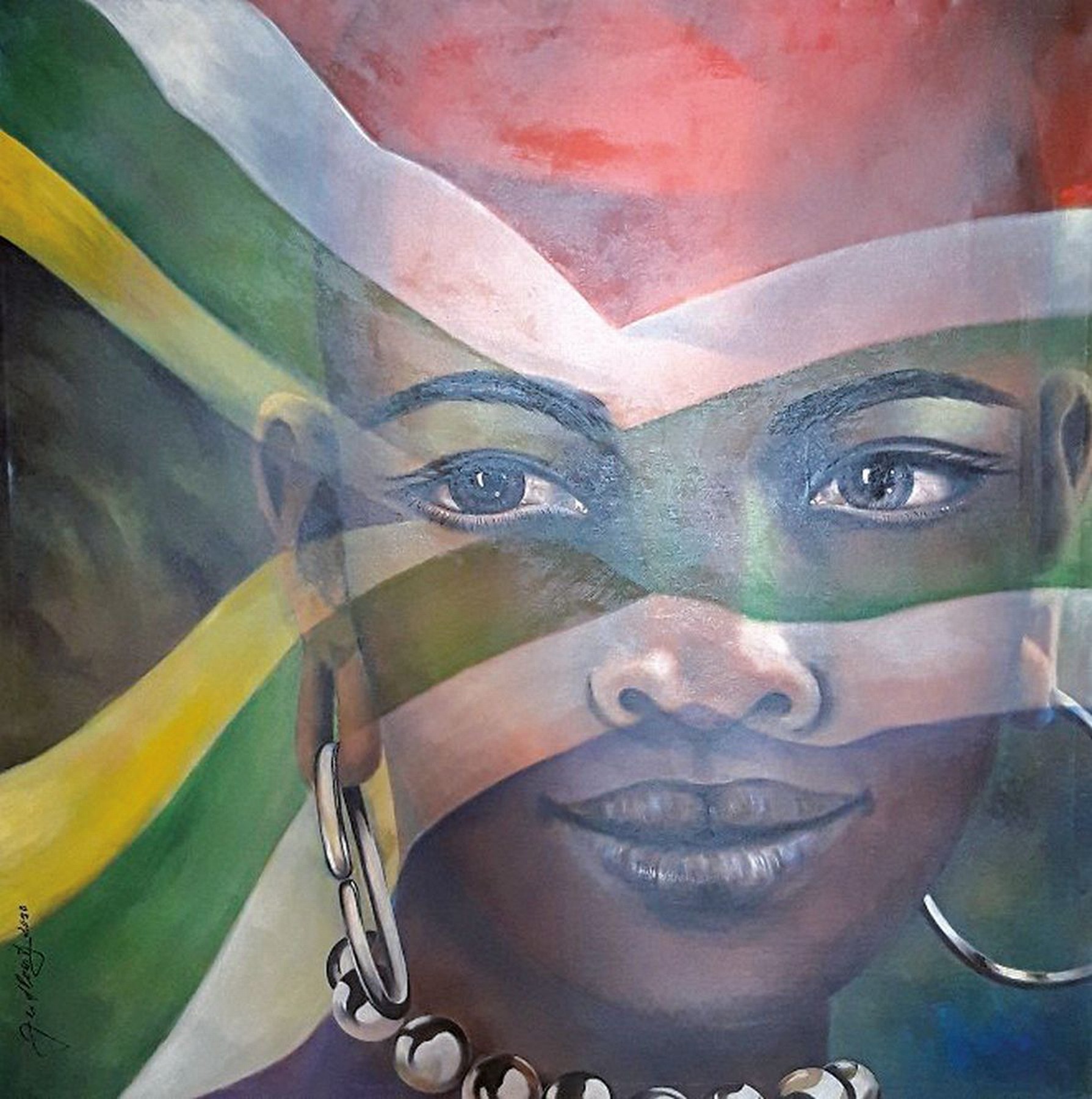 Doris Zeidlewitz, geb. 1959, Studium am Städel in Frankfurt und an der Hochschule für Gestaltung Offenbach, hier: African Women,aus der Serie World ...