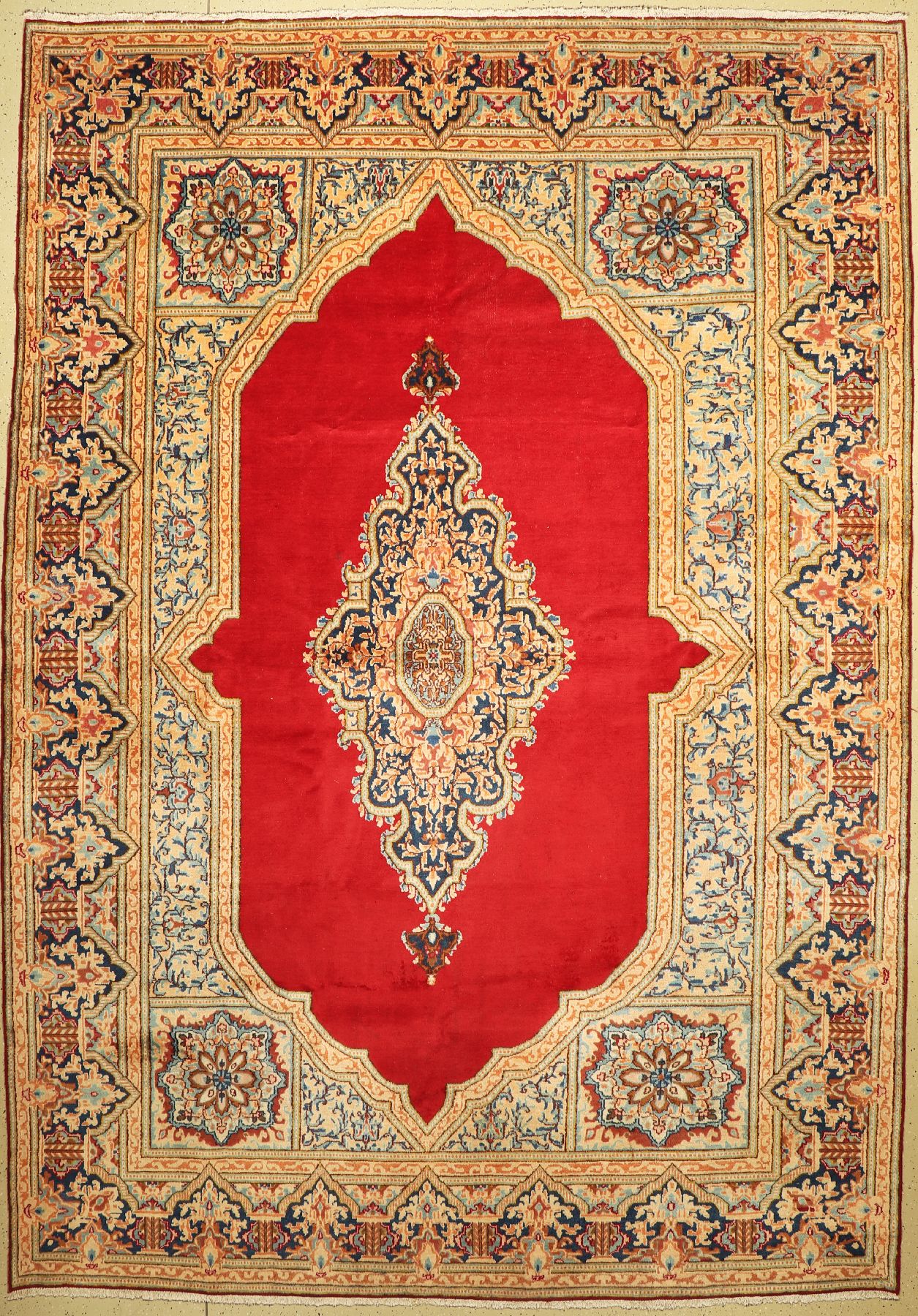 Kerman , Handgeknüpft, Persien, Wolle auf Baumwolle, ca. 420 x 296 cm, EHZ: 3