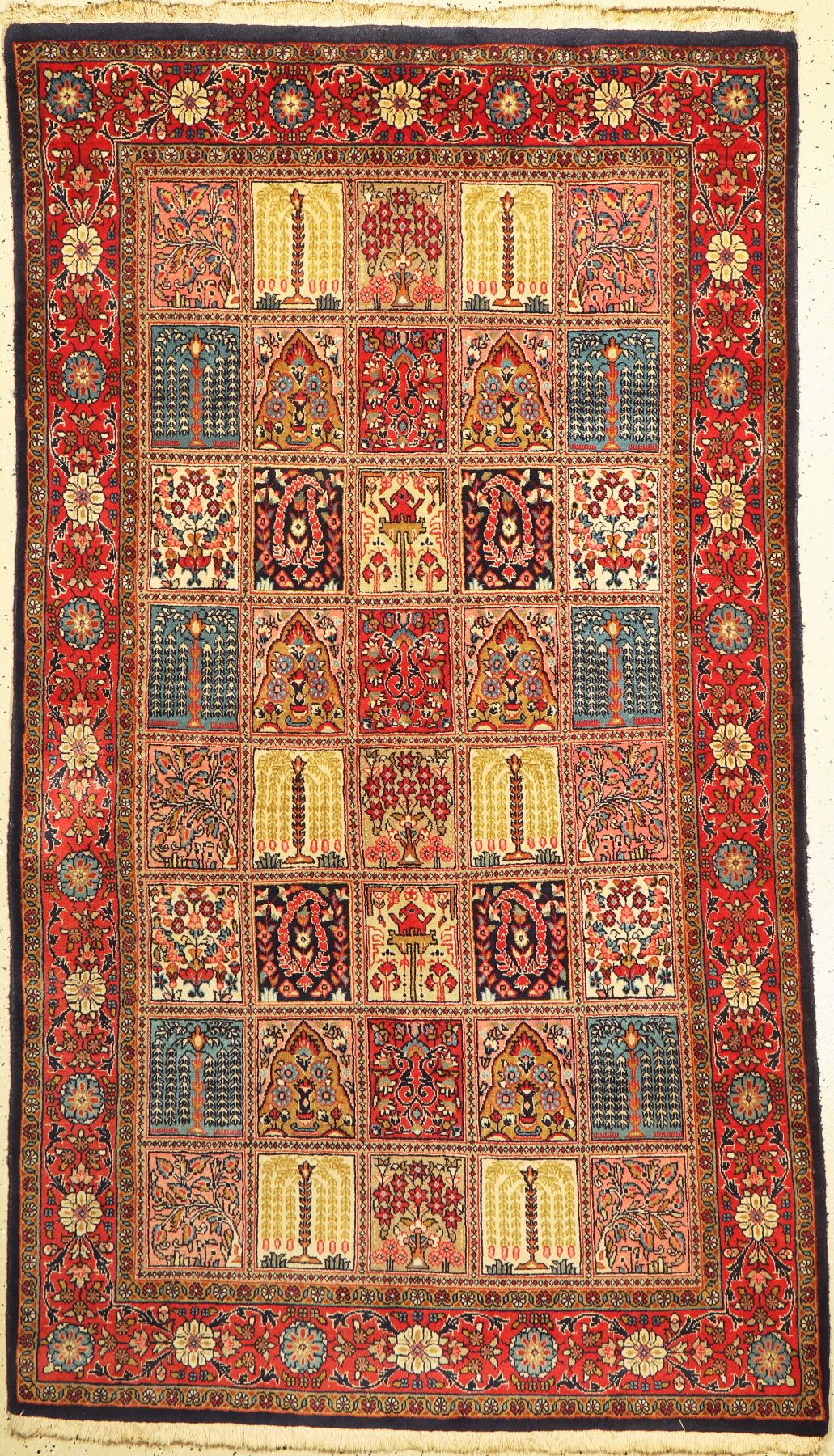 Sarogh Kork fein, Persien, ca. 50 Jahre, Korkwolle, ca. 226 x 128 cm, EHZ: 2