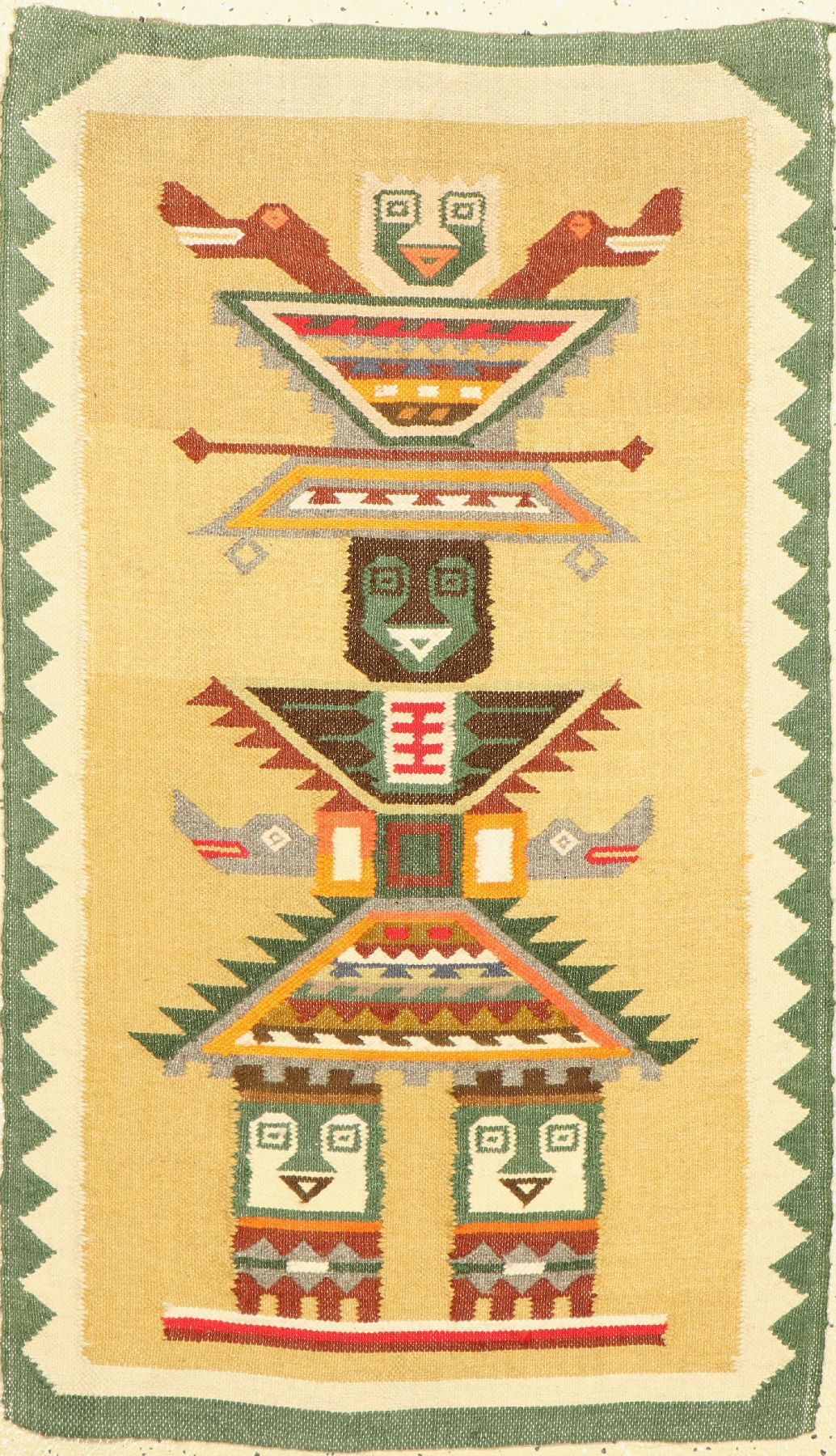 Navaho Kelim, Südamerika, um 1940, Wolle auf Baumwolle, ca. 109 x 63 cm, EHZ: 2