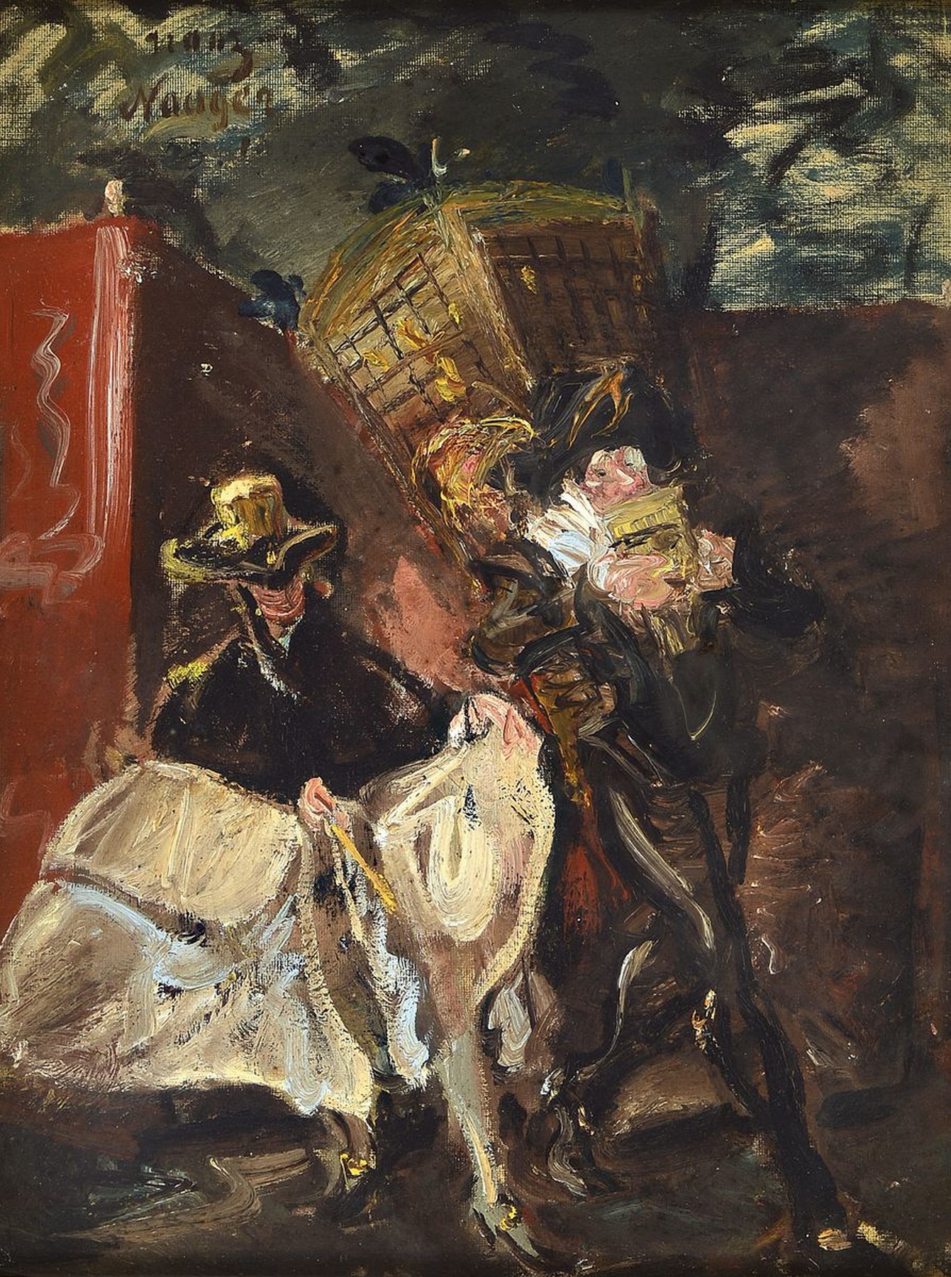Franz Naager, 1870-1942 München, deutscher Maler, Kunstsammler und Unternehmer, lebte 1901 bis 1913 in Venedig, wo er versch. Kunstwerkstätten ...