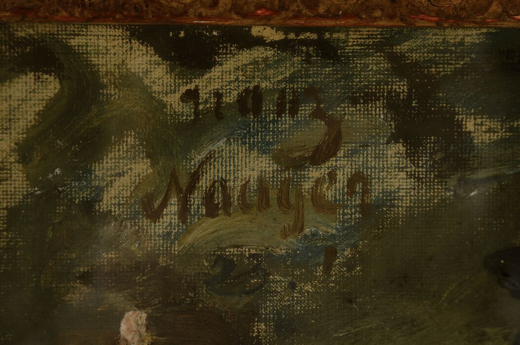 Detail a: Franz Naager, 1870-1942 München, deutscher Maler, Kunstsammler und Unternehmer, lebte 1901 bis 1913 in Venedig, wo er versch. Kunstwerkstätten ...