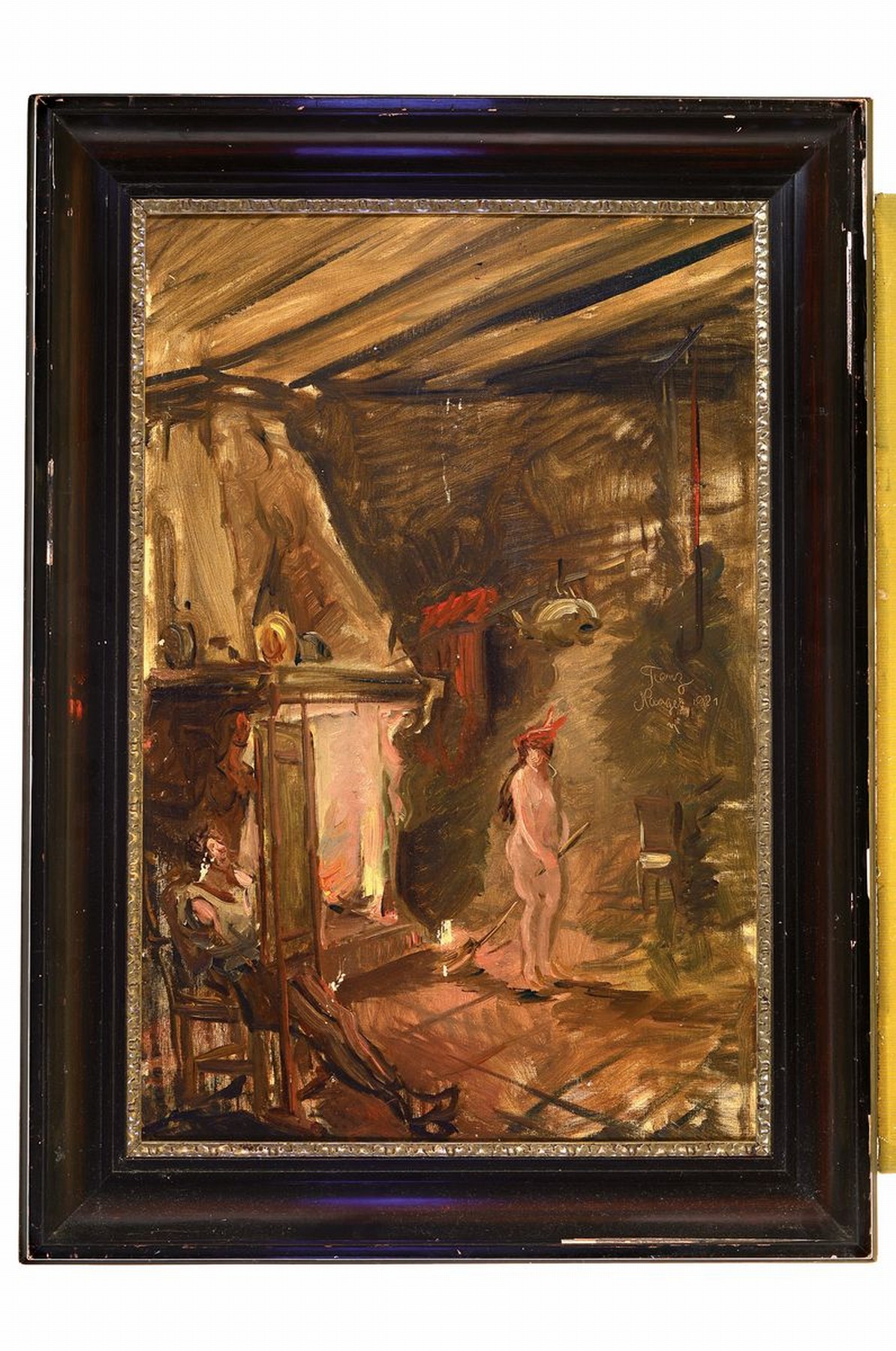 Detail k: Franz Naager, 1870-1942 München, deutscher Maler, Kunstsammler und Unternehmer, lebte 1901 bis 1913 in Venedig, wo er Kunstwerkstätten gründete, ...