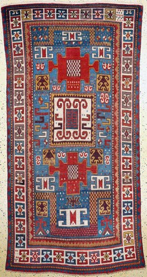 Image Karachoph Kazak antik, Kaukasus, 19.Jhd, Wolle auf Wolle, ca. 235 x 120 cm, museal, ...