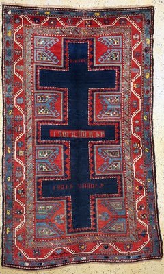 Image Karachoph Kazak antik, Kaukasus, datiert 1901, Wolle auf Wolle, ca. 237 x 138 cm. siehe ...