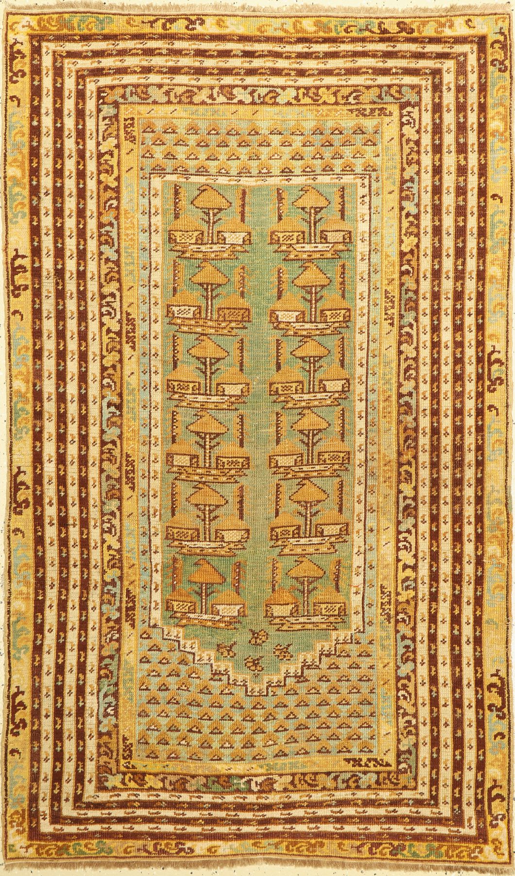 Kula antik (Friedhofteppich), Türkei, Ende 19.Jhd., Wolle auf Wolle, ca. 180 x 110 cm, EHZ: 3