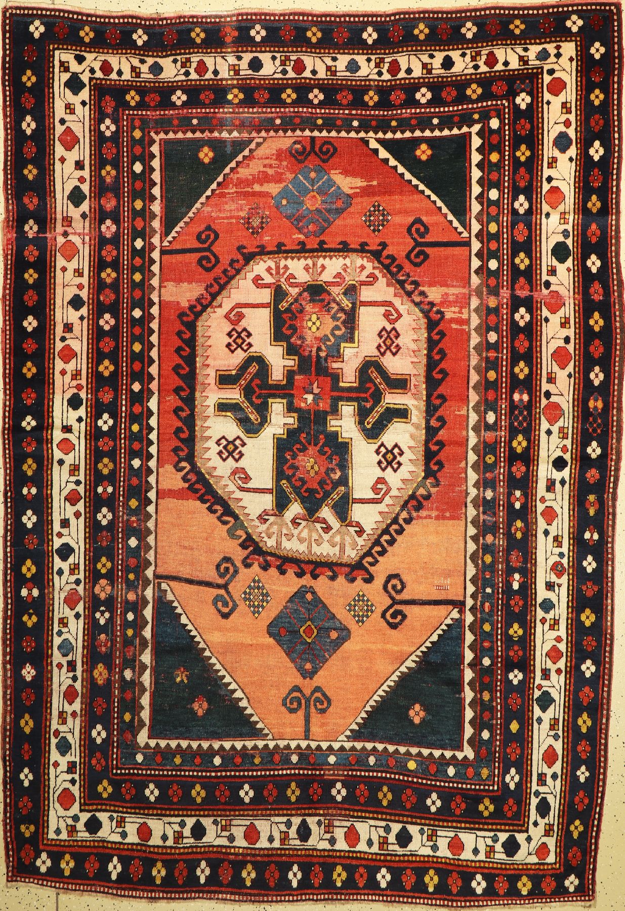 Kars-Kazak, Türkei, um 1910/20, Wolle auf Wolle, ca. 261 x 180 cm, EHZ: 4-5